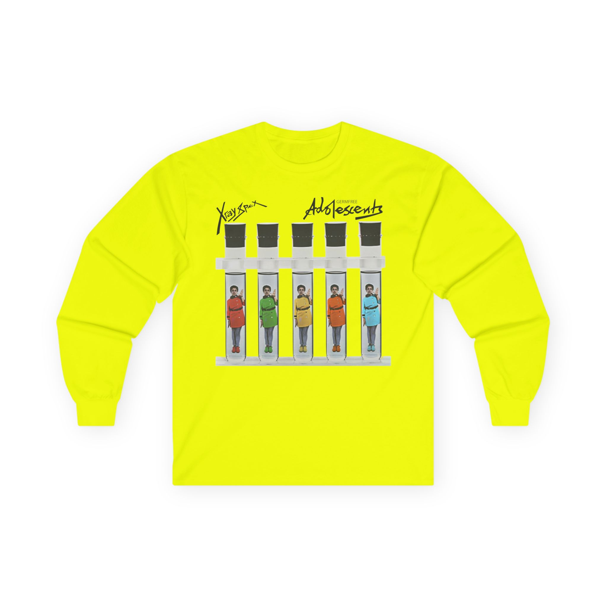 X-ray Spex Germ Free Five Tube Unisex Ultra Cotton Long Sleeve Tee