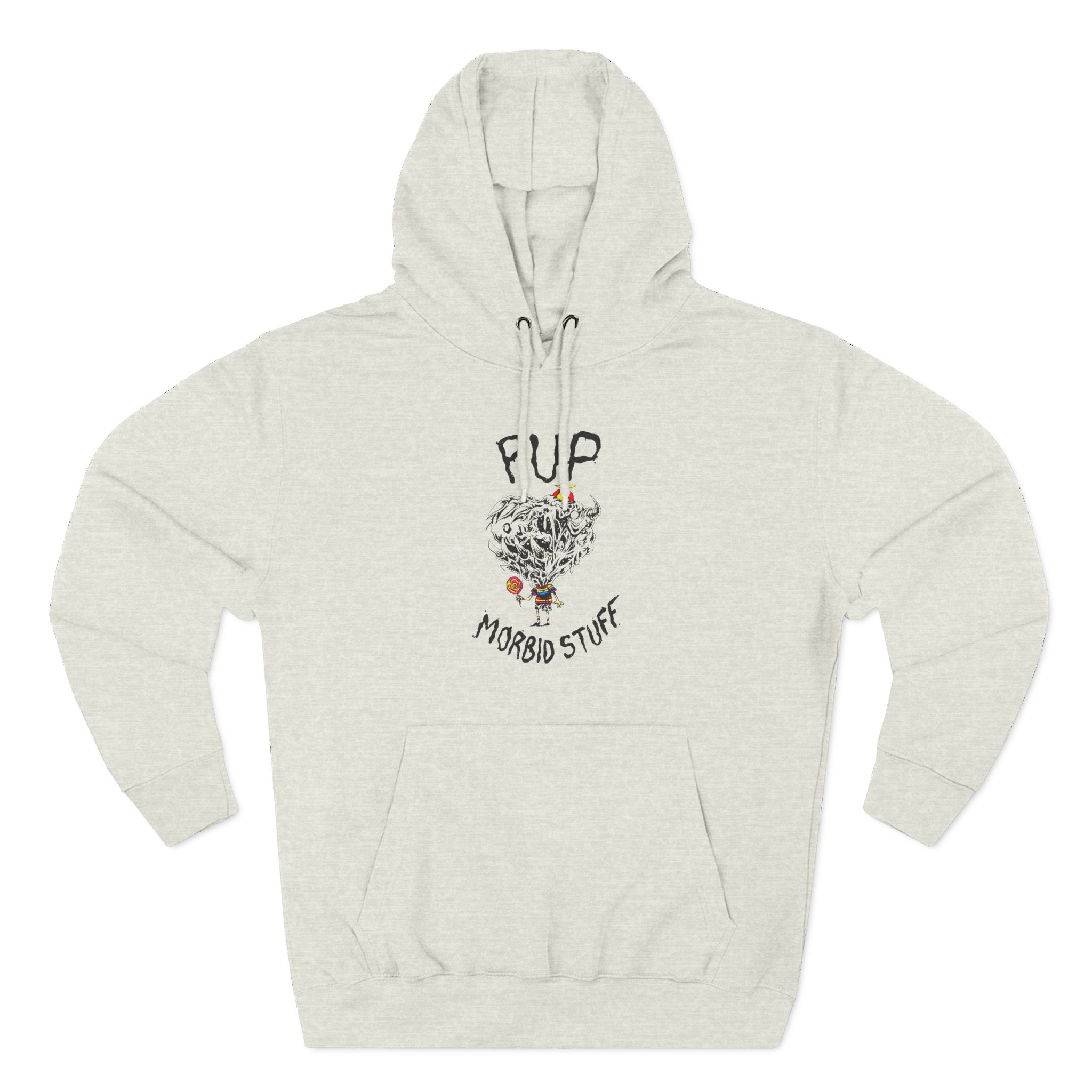 Pup Morbid Stuff Lollipop Three-Panel Fleece Hoodie