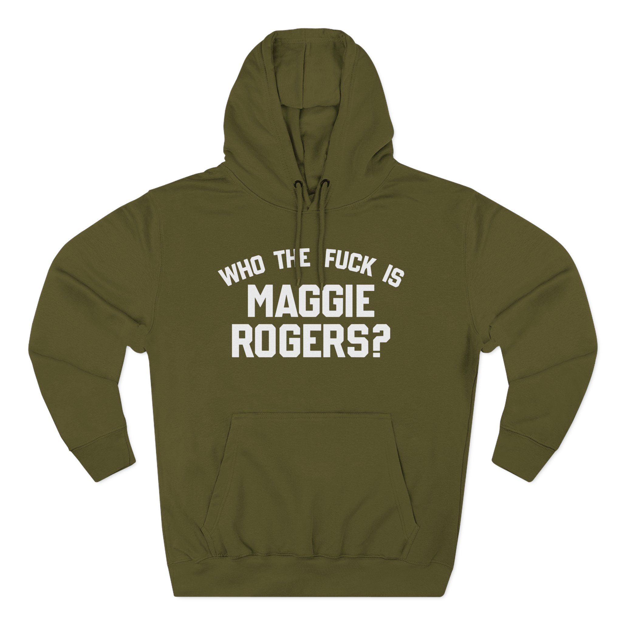 Maggie Rogers Who the Fuck is Three-Panel Fleece Hoodie