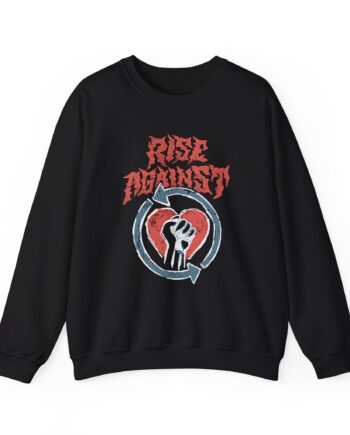 Rise Against Chalk Heartfist Unisex Heavy Blend™ Crewneck Sweatshirt