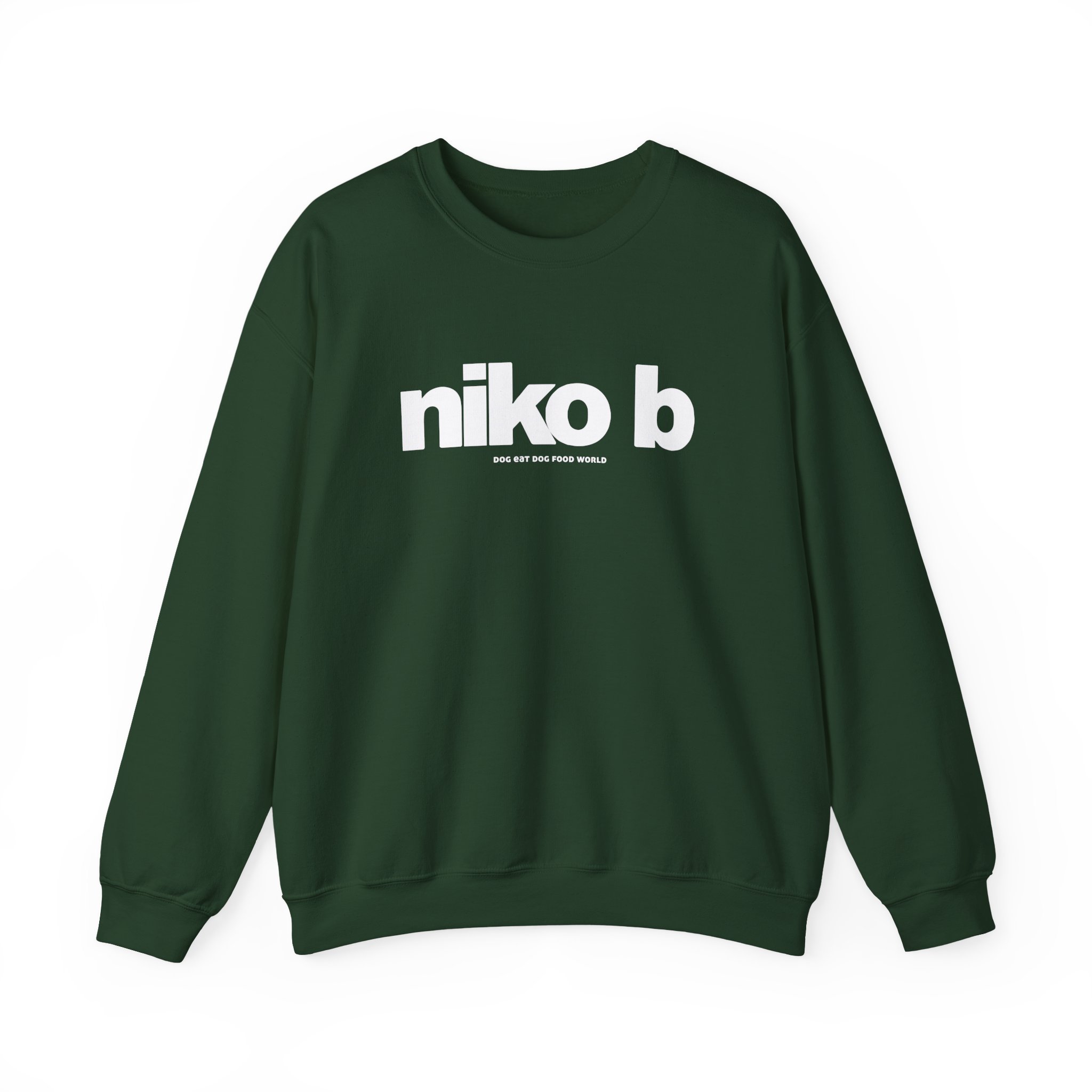 Niko B Dog Eat Dog Food World Unisex Heavy Blend Crewneck Sweatshirt