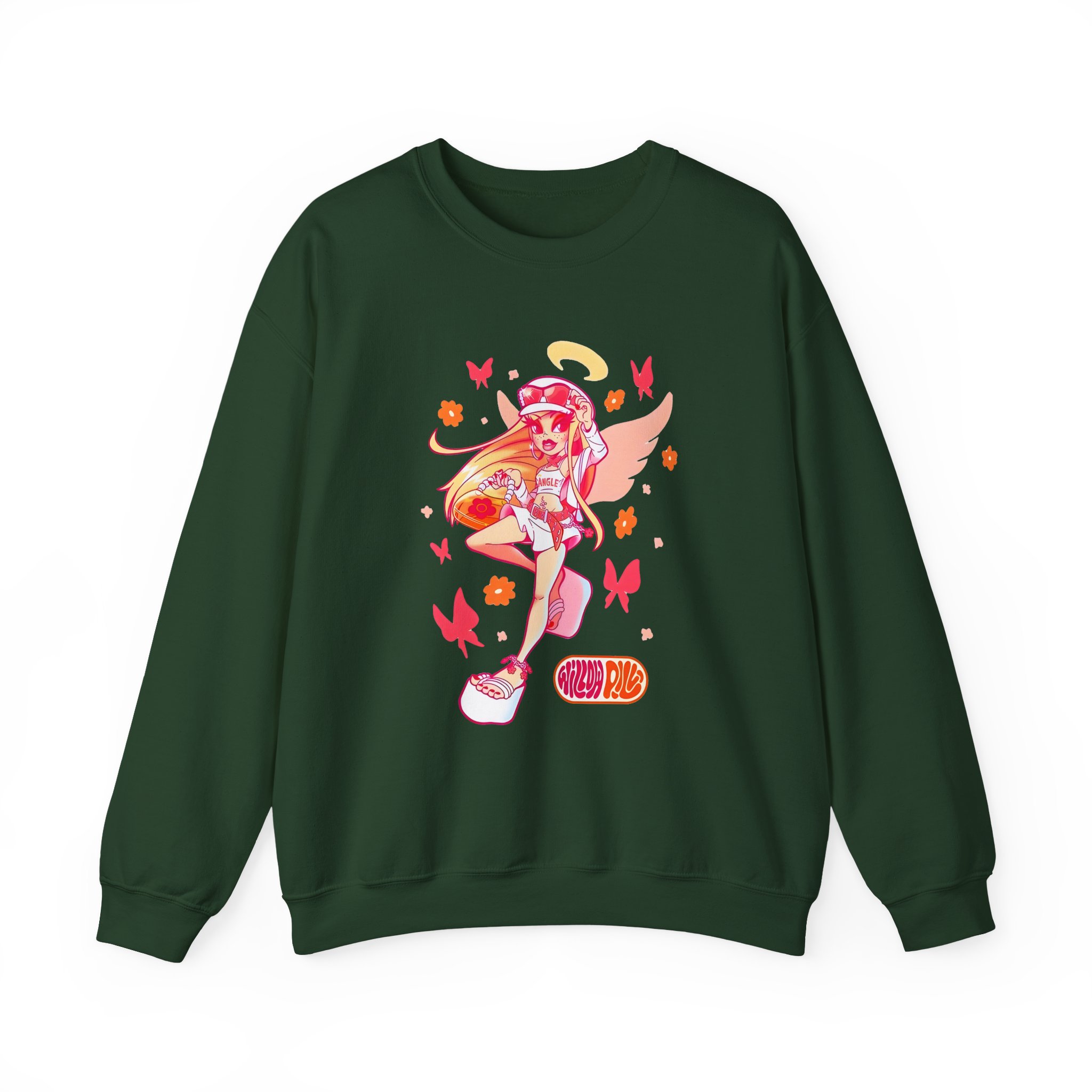 Willow Pill Angle Unisex Heavy Blendâ„¢ Crewneck Sweatshirt