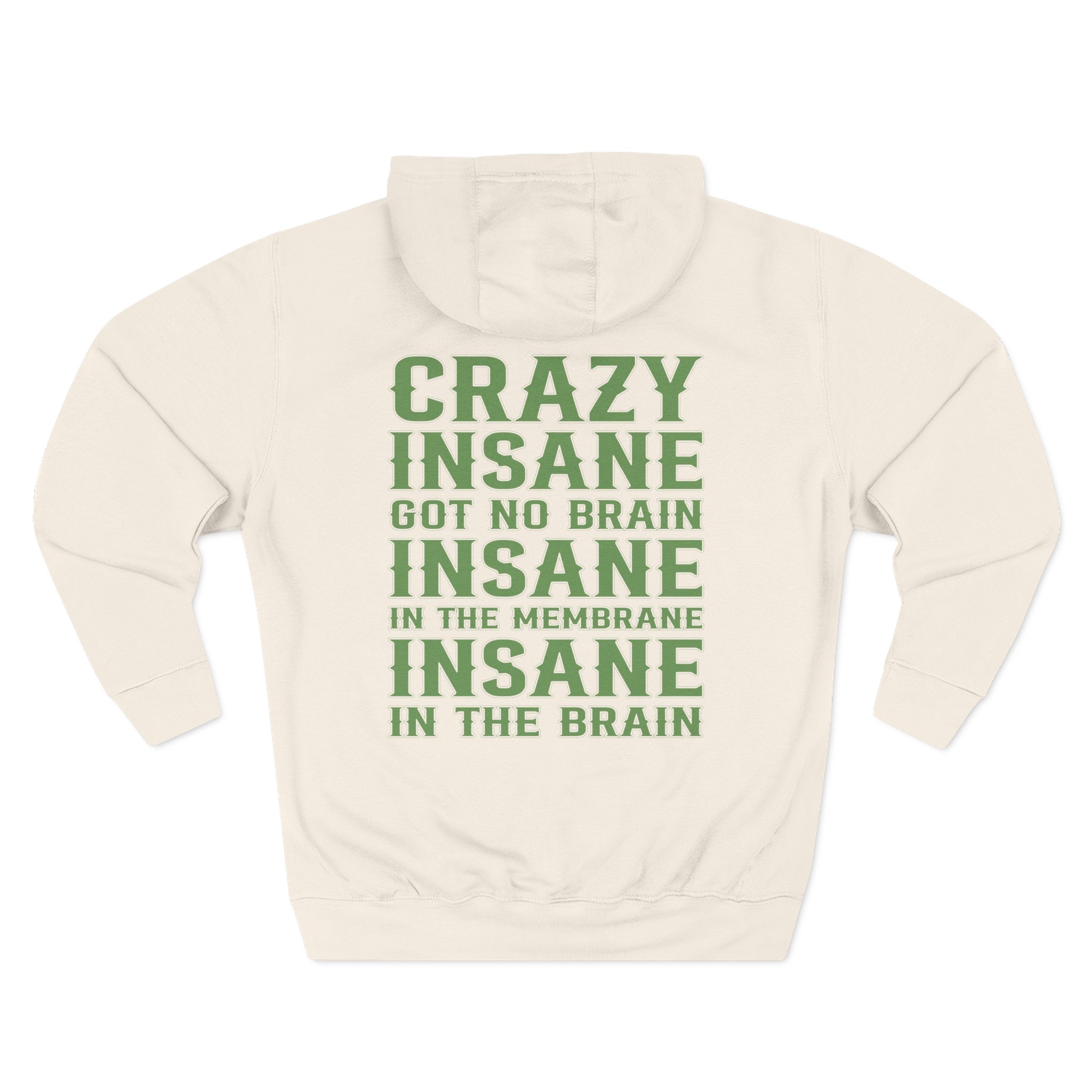 Cypress Hill Crazy Insane OG Skull N Compass Three-Panel Fleece Hoodie