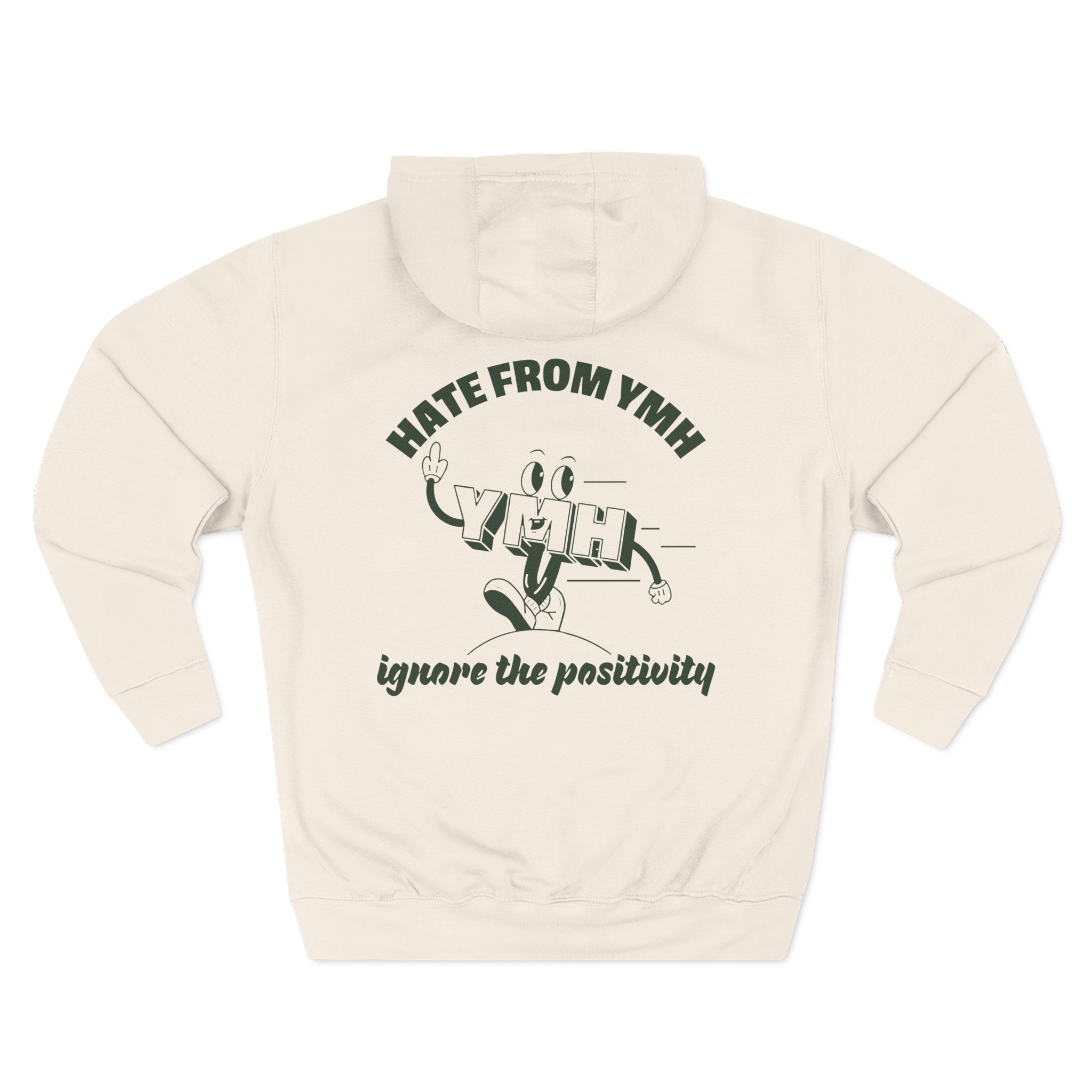 Ymh Hate From YMH Three-Panel Fleece Hoodie