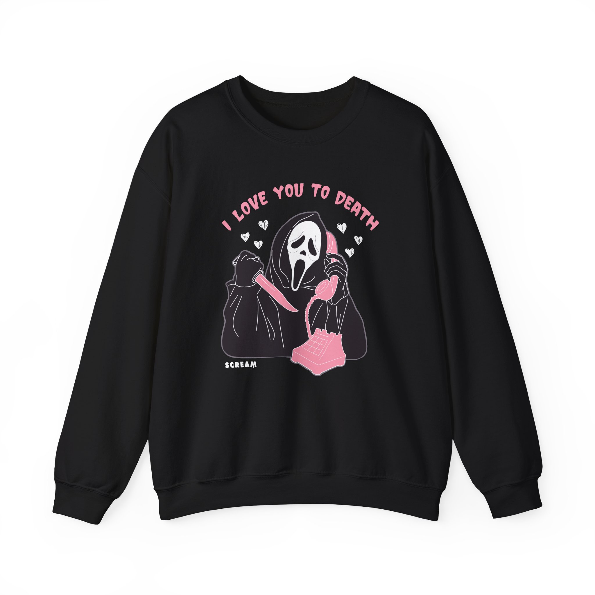 Ghostface Love You To Death Unisex Heavy Blendâ„¢ Crewneck Sweatshirt
