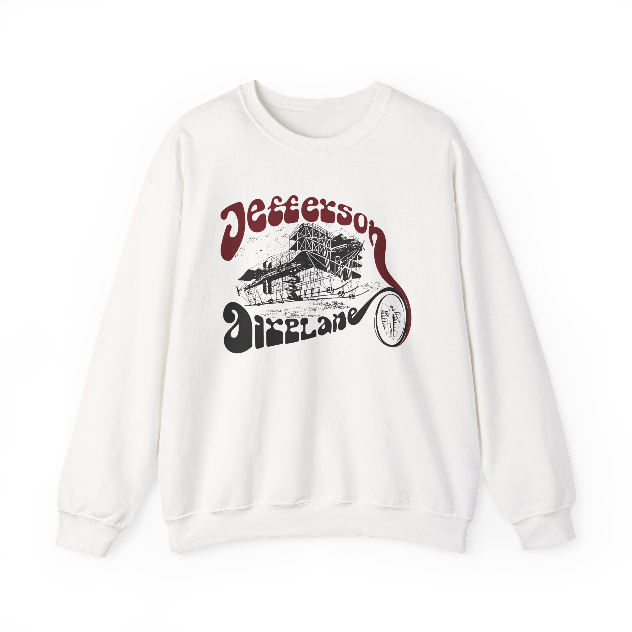 Jefferson Airplane Vintage Plane Unisex Heavy Blendâ„¢ Crewneck Sweatshirt