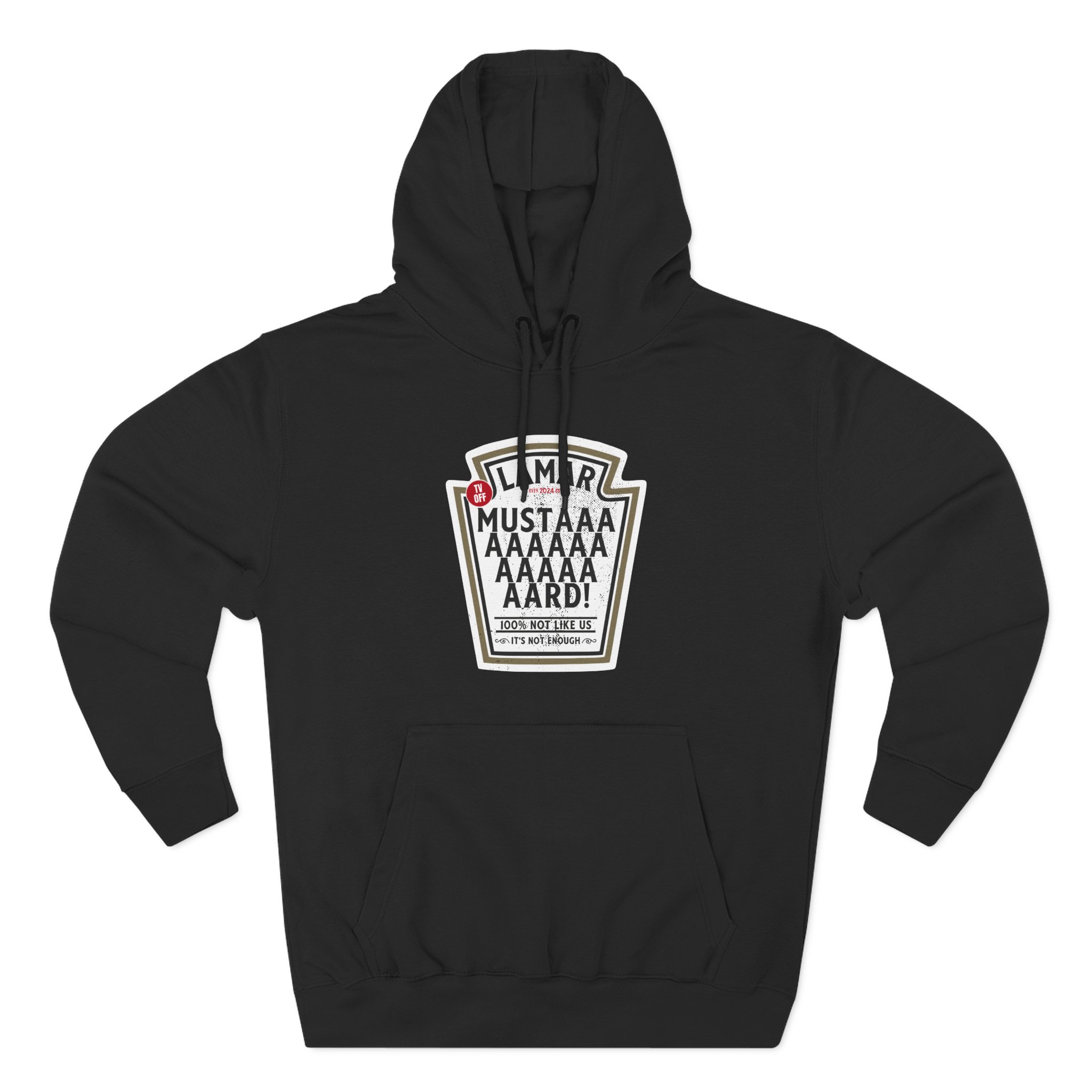 Kendrick Lamar Mustard Tv Off Three-Panel Fleece Hoodie
