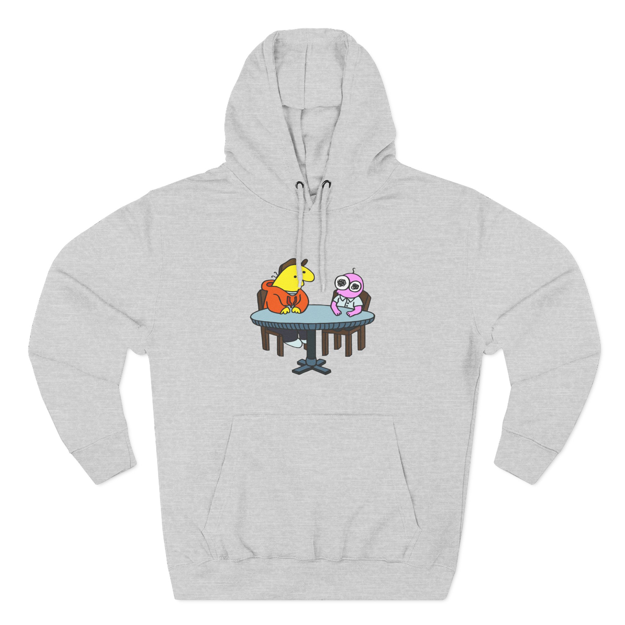Smiling Friends Three-panel Fleece Hoodie