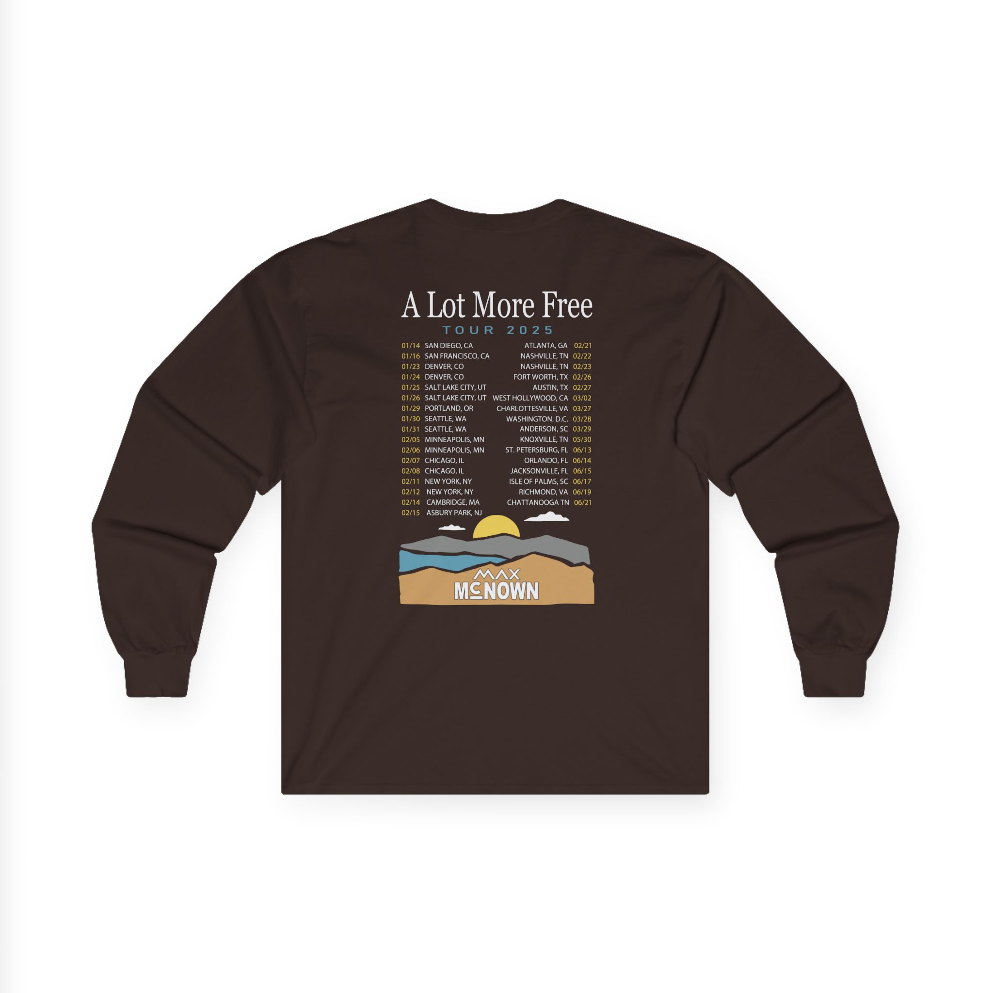 Max Mcnown US Tour Unisex Ultra Cotton Long Sleeve Tee
