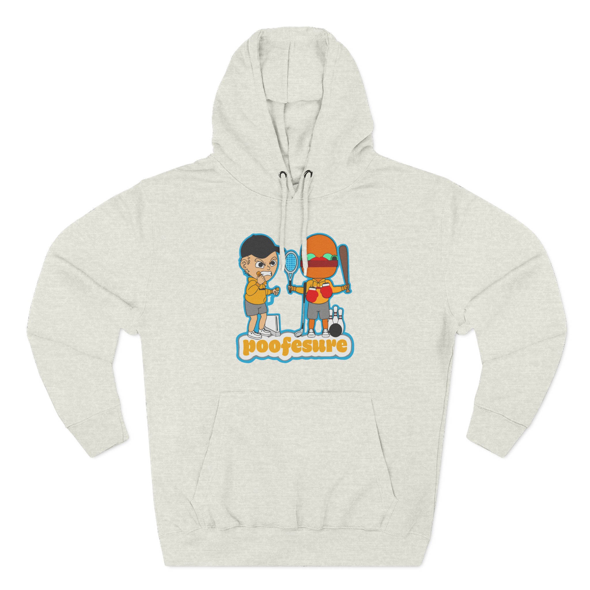 Poofesure Three-Panel Fleece Hoodie