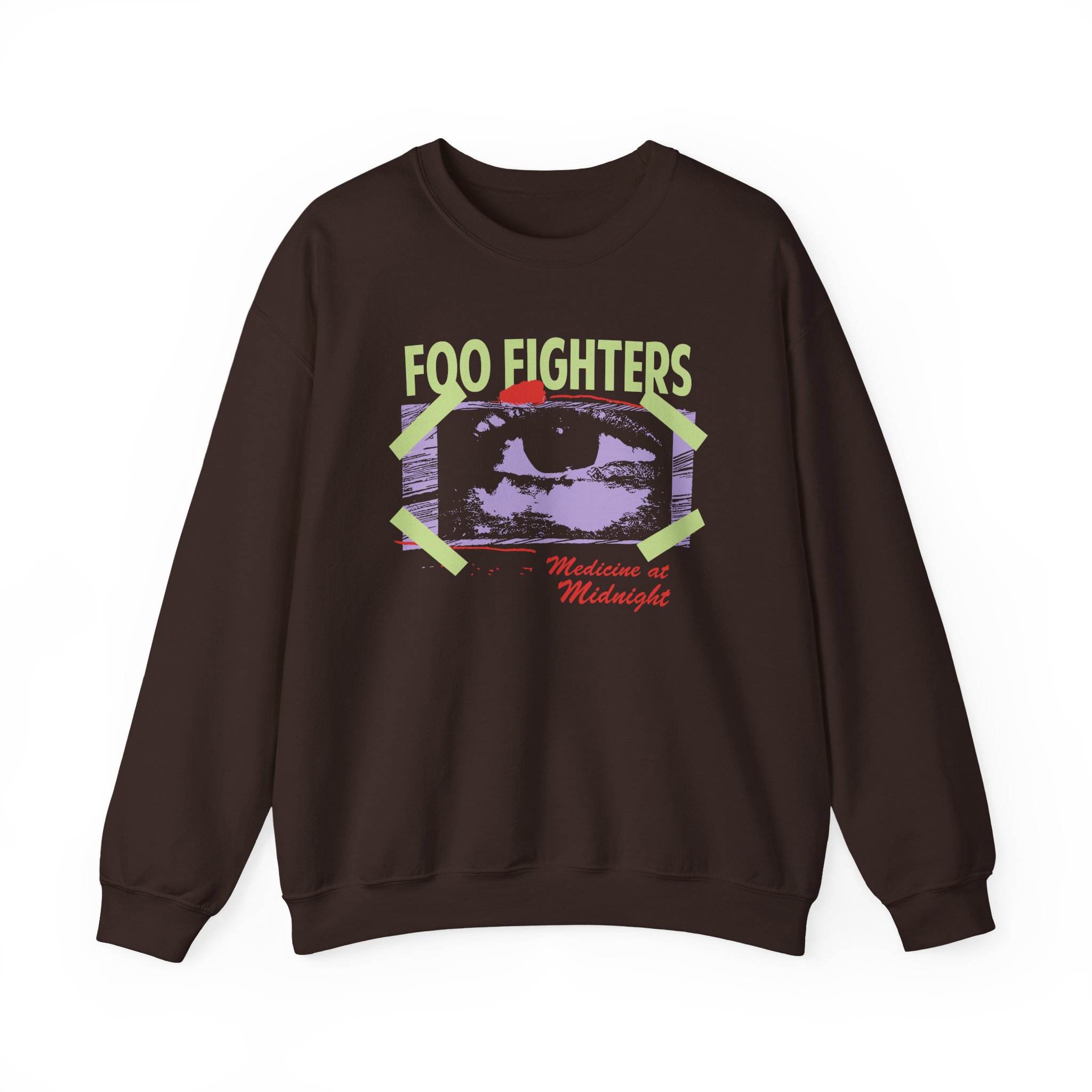 Foo Fighters Medicine at Midnight Eye Tape Unisex Heavy Blendâ„¢ Crewneck Sweatshirt