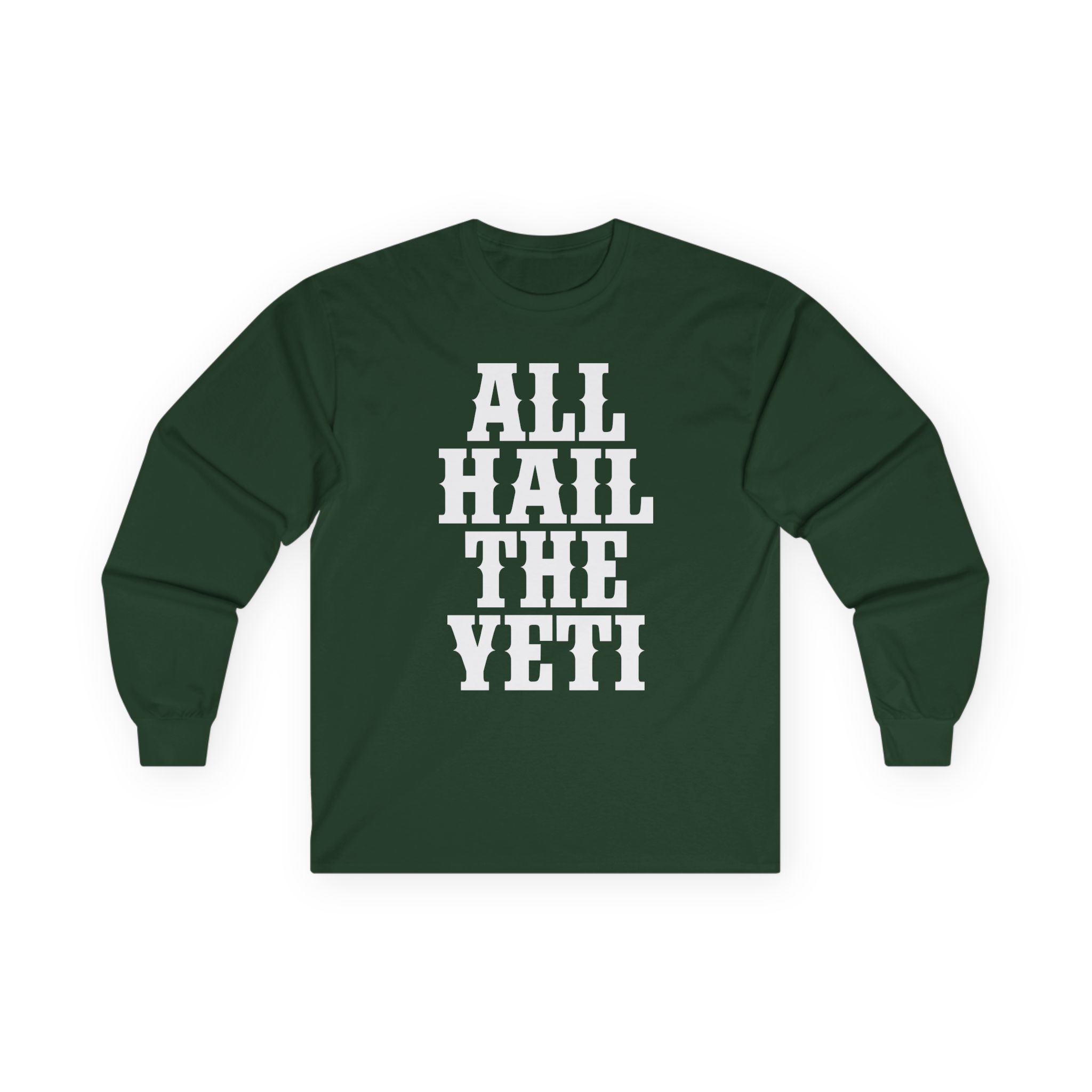 All Hail the Yeti Logo Unisex Ultra Cotton Long Sleeve Tee