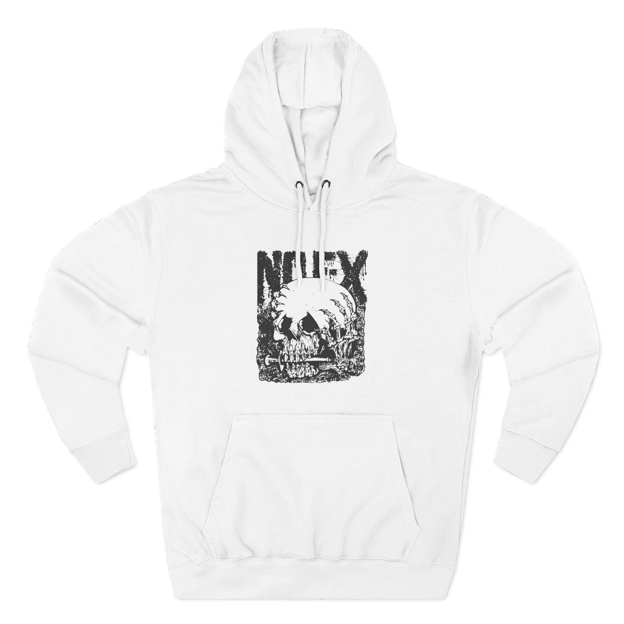 Nofx Og Skull Three-Panel Fleece Hoodie