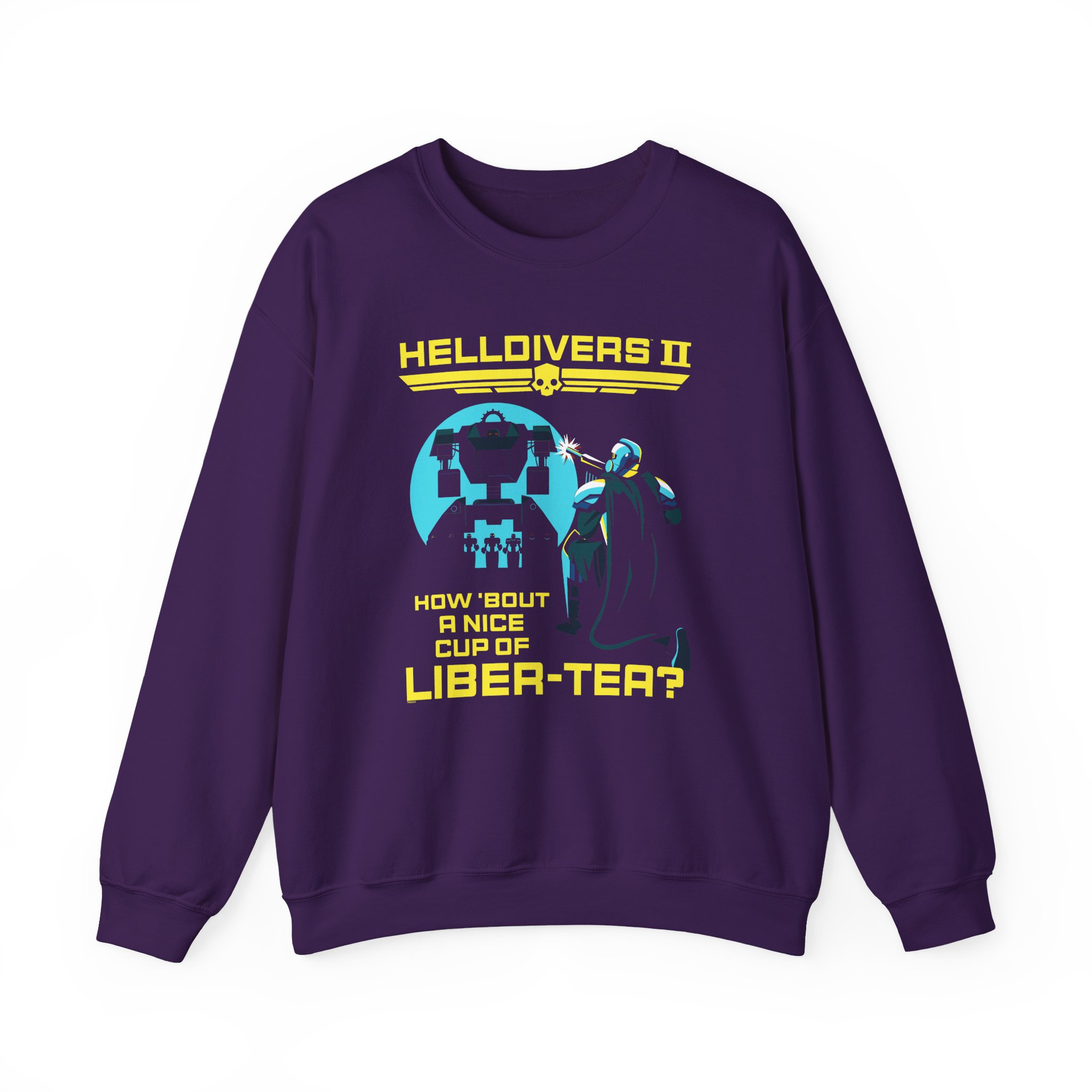 Helldivers Cup of Liber-tea Unisex Heavy Blendâ„¢ Crewneck Sweatshirt