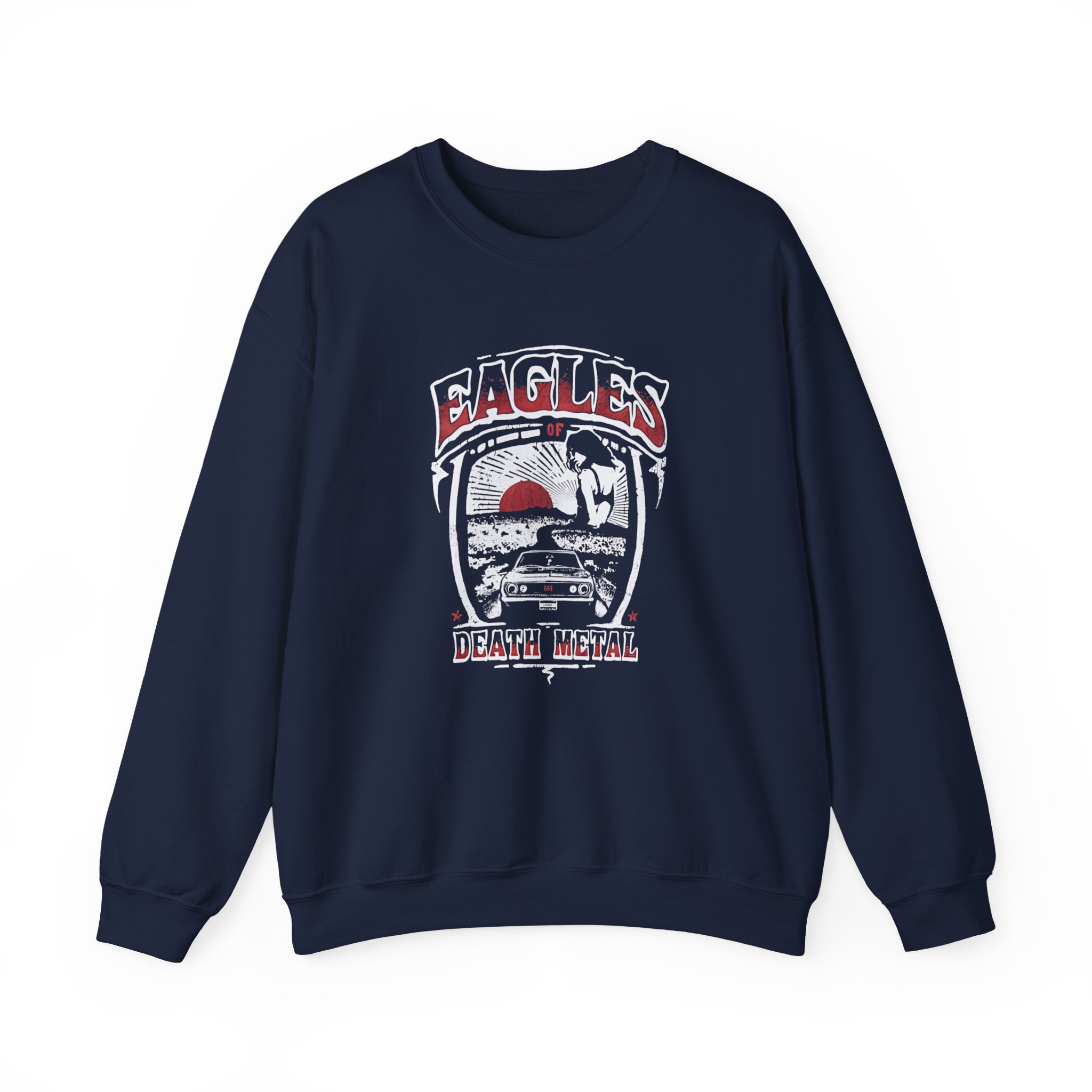 Eagles of Death Metal Muscle Car Unisex Heavy Blendâ„¢ Crewneck Sweatshirt