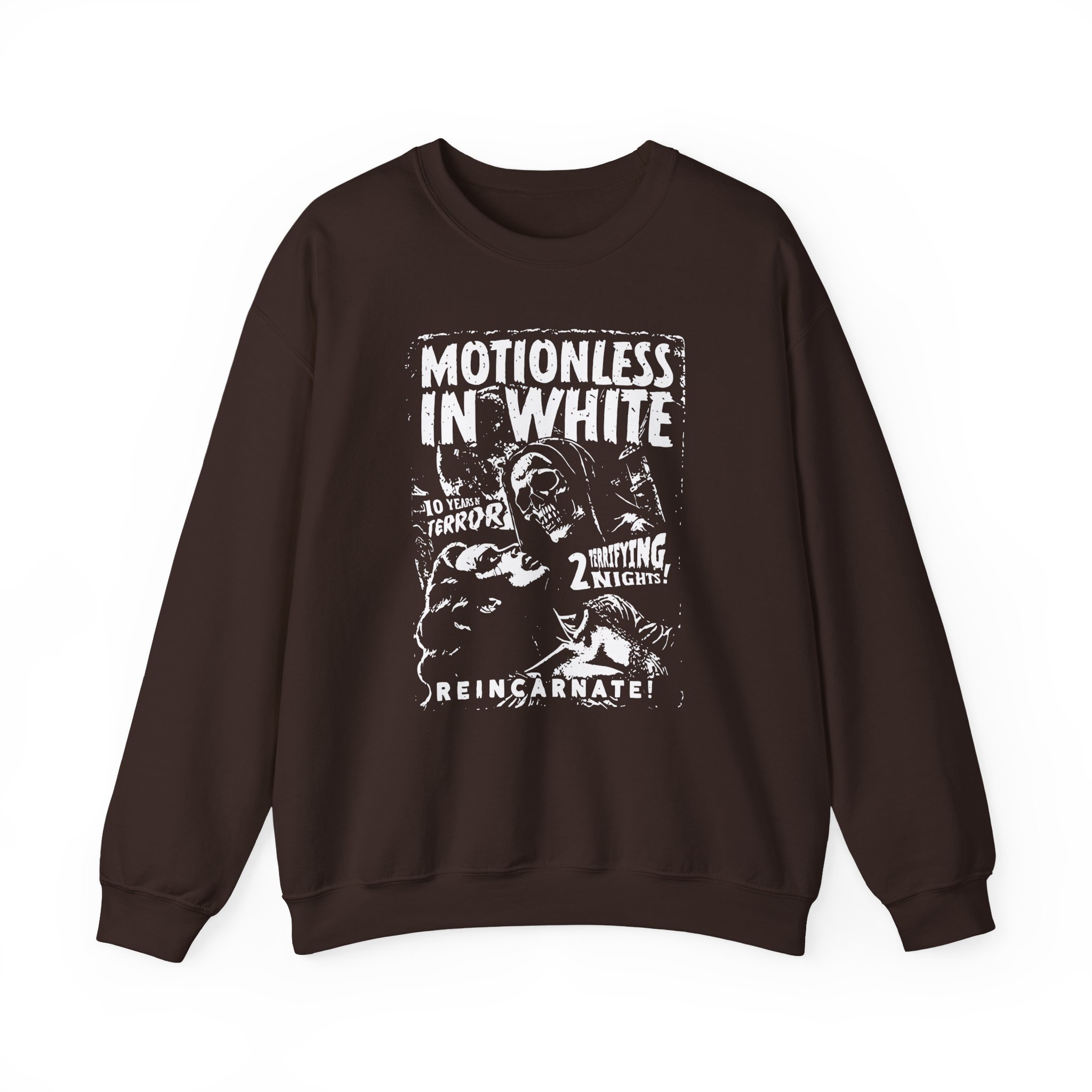 Motionless in White 10 Years of Terror Unisex Heavy Blendâ„¢ Crewneck Sweatshirt