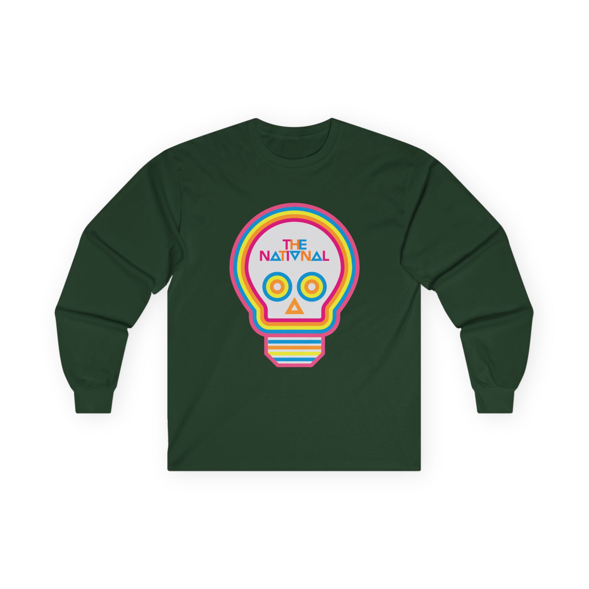The National Lightbulb Skull Unisex Ultra Cotton Long Sleeve Tee