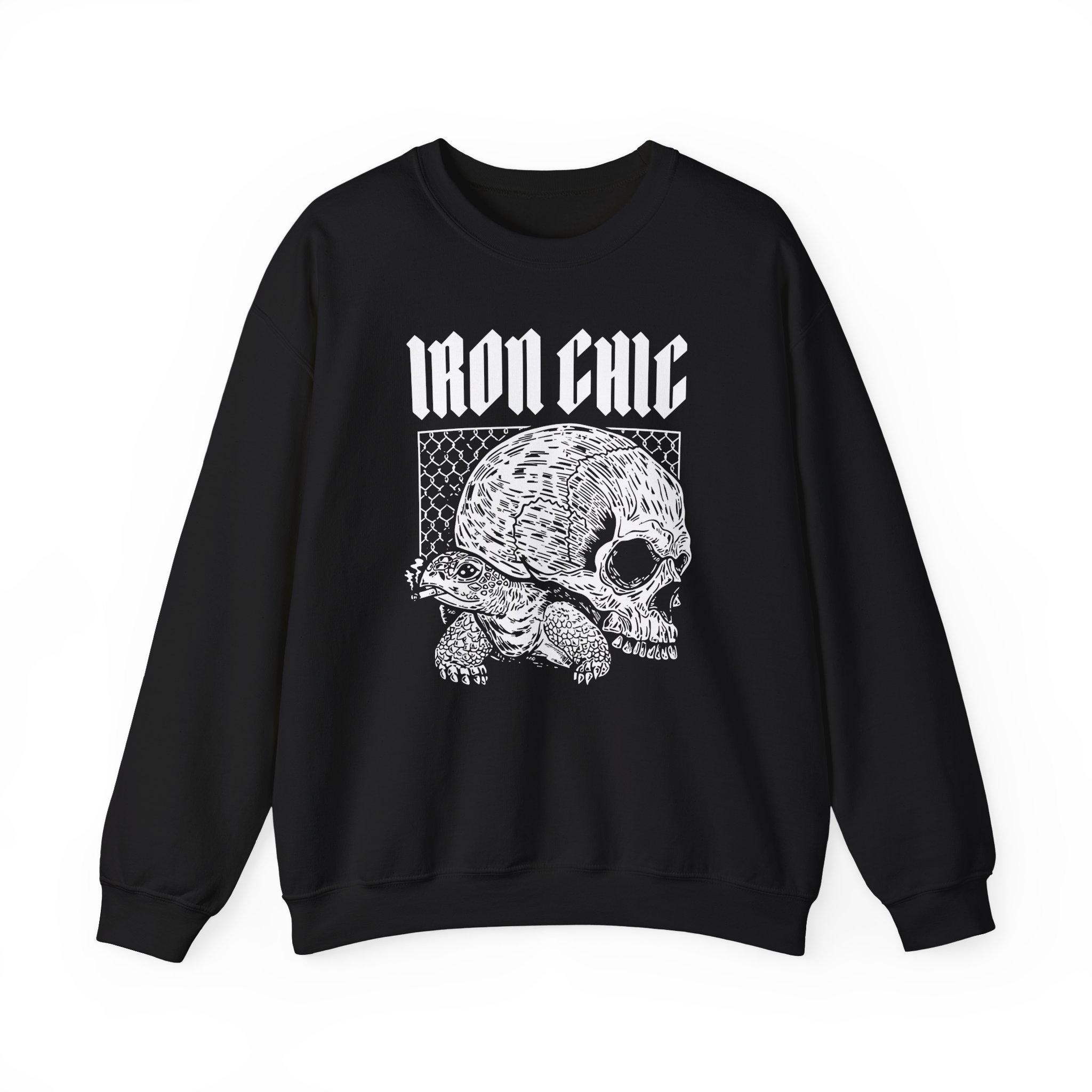 Iron Chic Turtle Unisex Heavy Blend Crewneck Sweatshirt