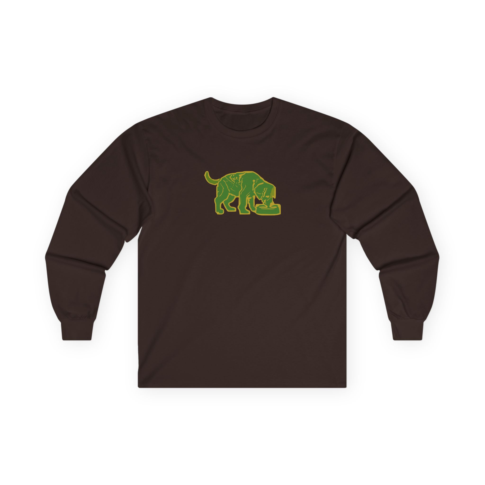 Niko B Green Pixel Dog Unisex Ultra Cotton Long Sleeve Tee