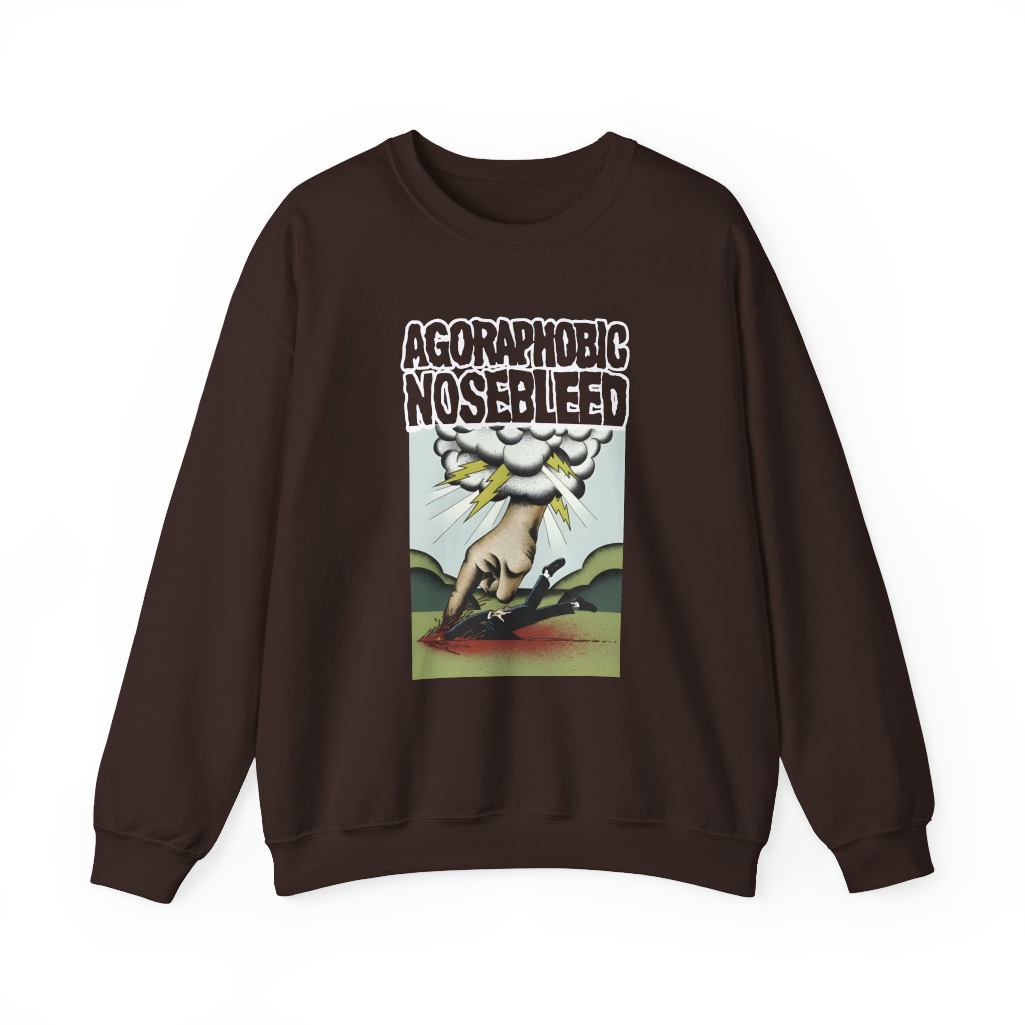 Agoraphobic Nosebleed Smite Unisex Heavy Blendâ„¢ Crewneck Sweatshirt
