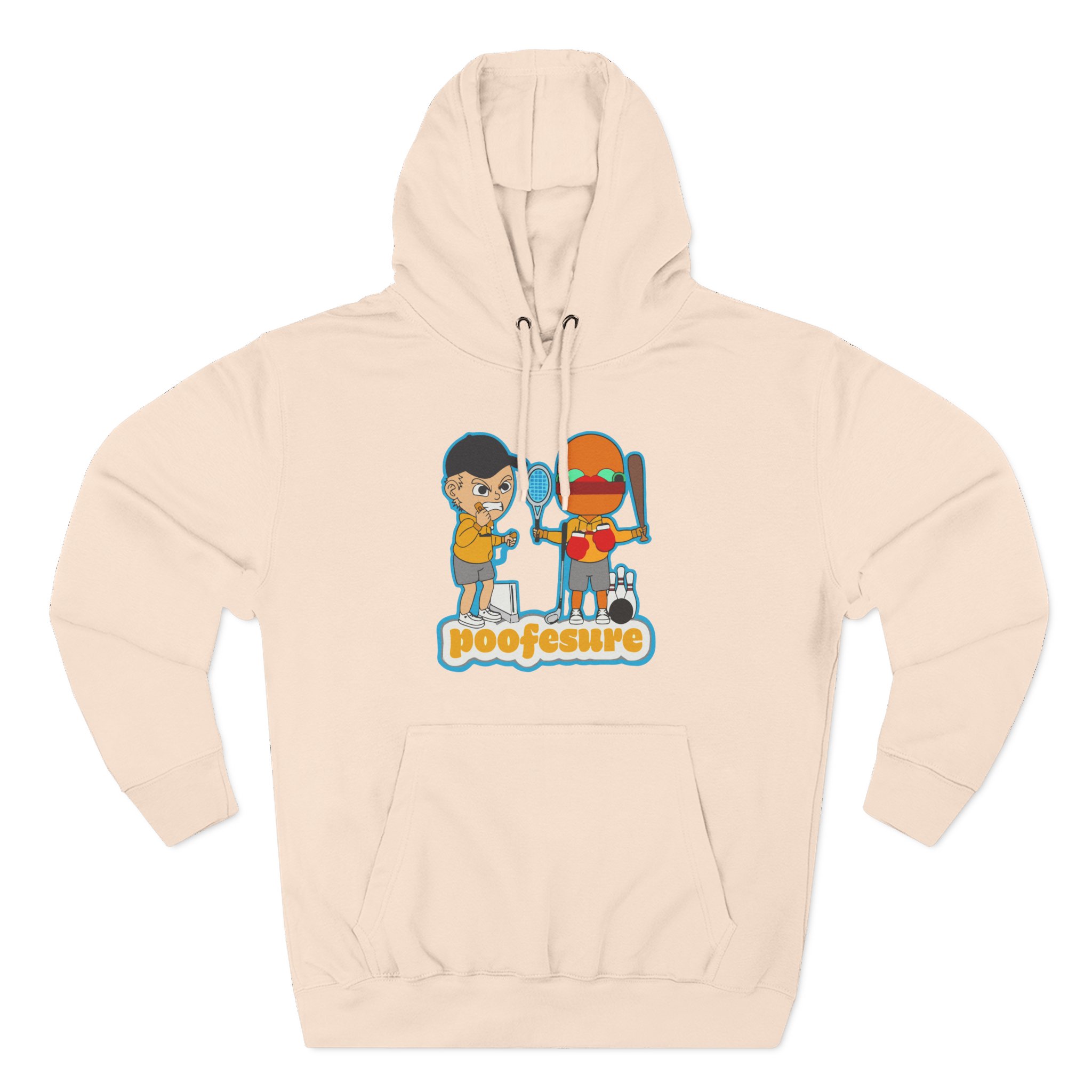 Poofesure Three-Panel Fleece Hoodie