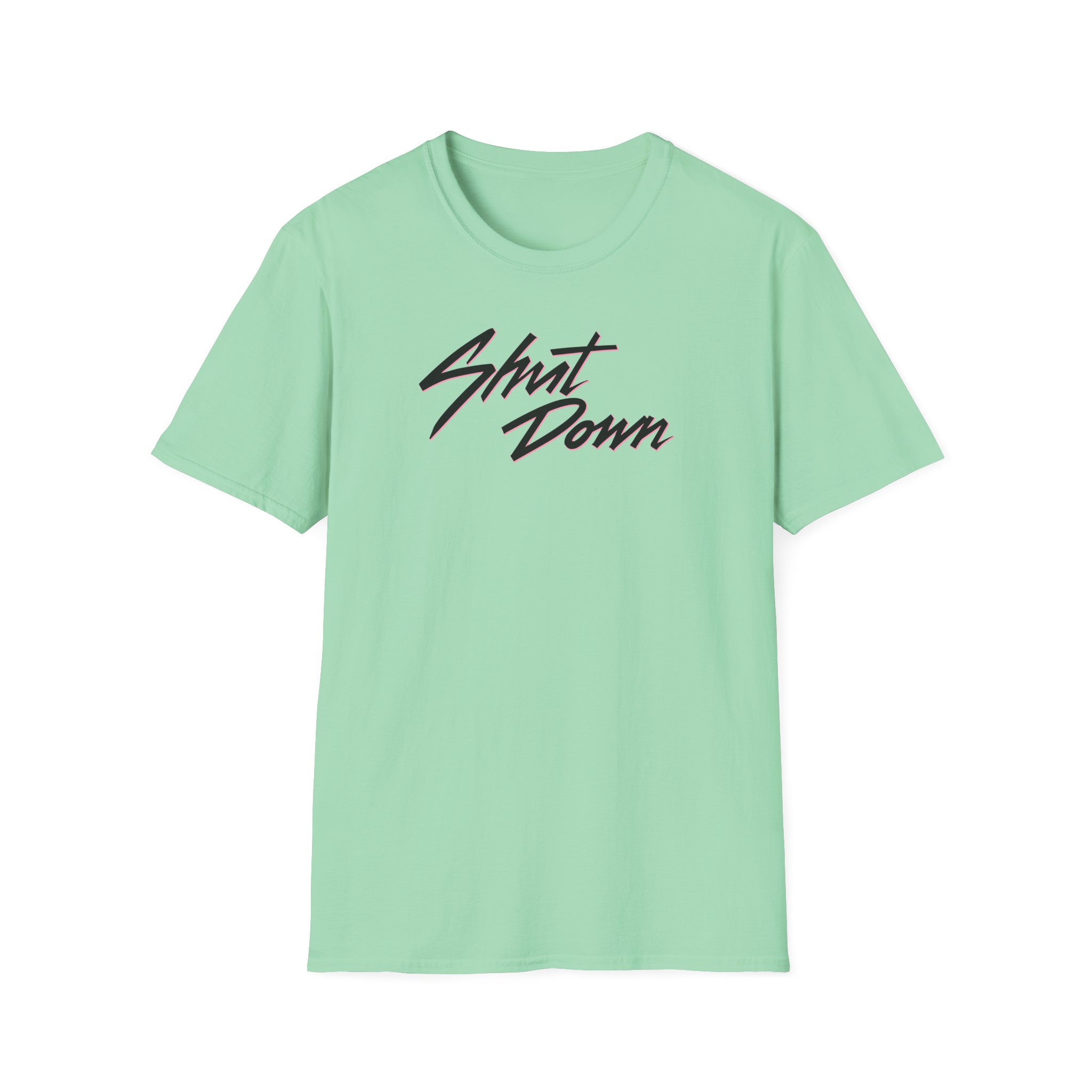 B Shut Down Unisex Softstyle T-Shirt