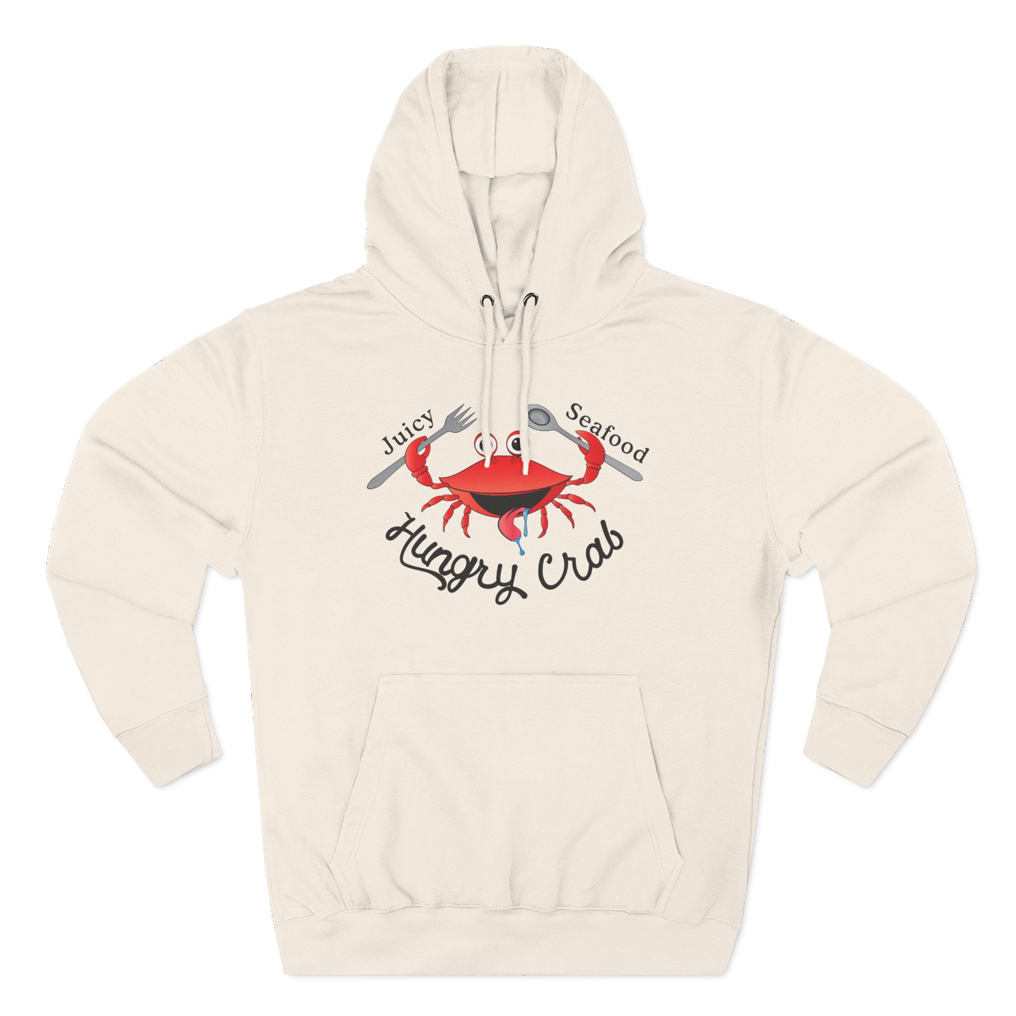 Hungry Box Hungry Crab Juicy Seafood Three-Panel Fleece Hoodie