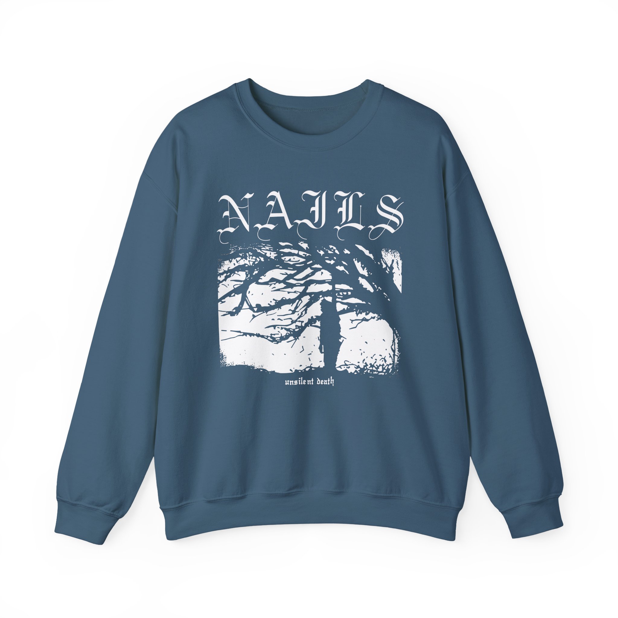 Nails Unsilent Death Unisex Heavy Blendâ„¢ Crewneck Sweatshirt