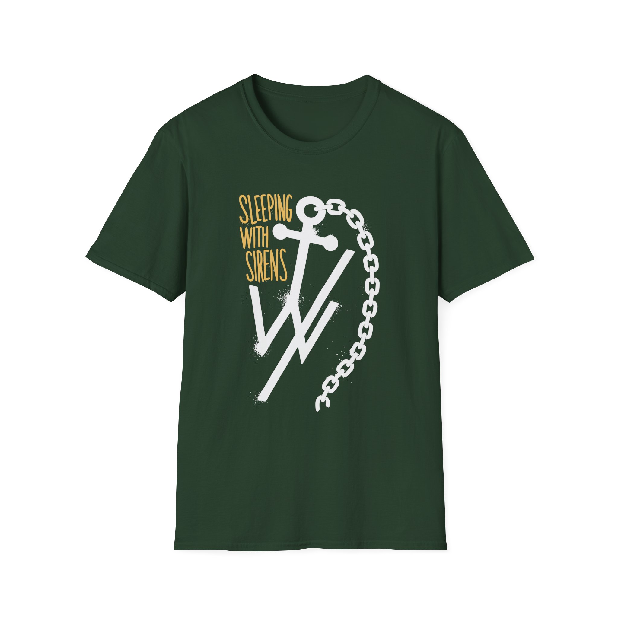 Sleeping With Sirens Anchor Chain Unisex Softstyle T-Shirt