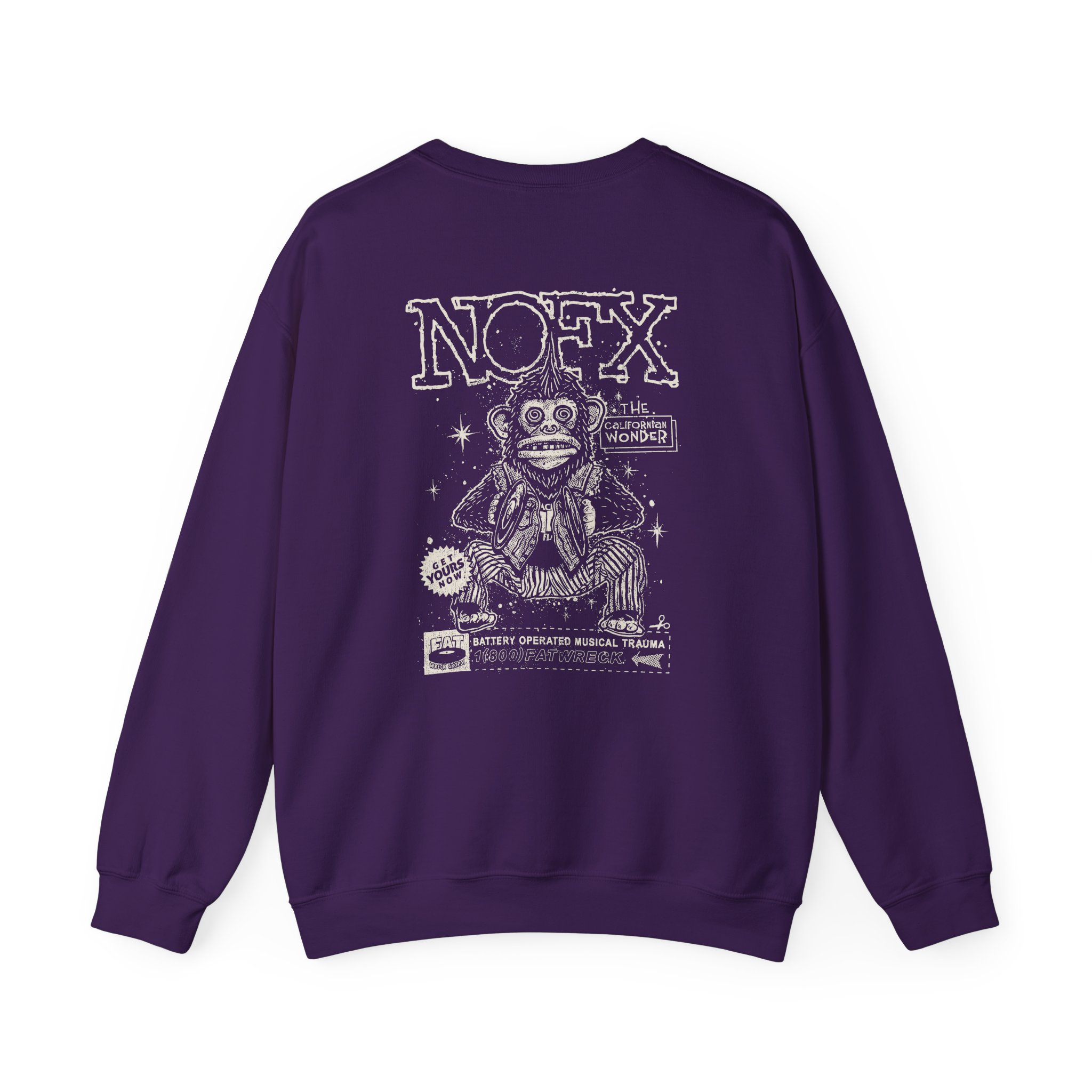 Nofx Chimp Unisex Heavy Blendâ„¢ Crewneck Sweatshirt