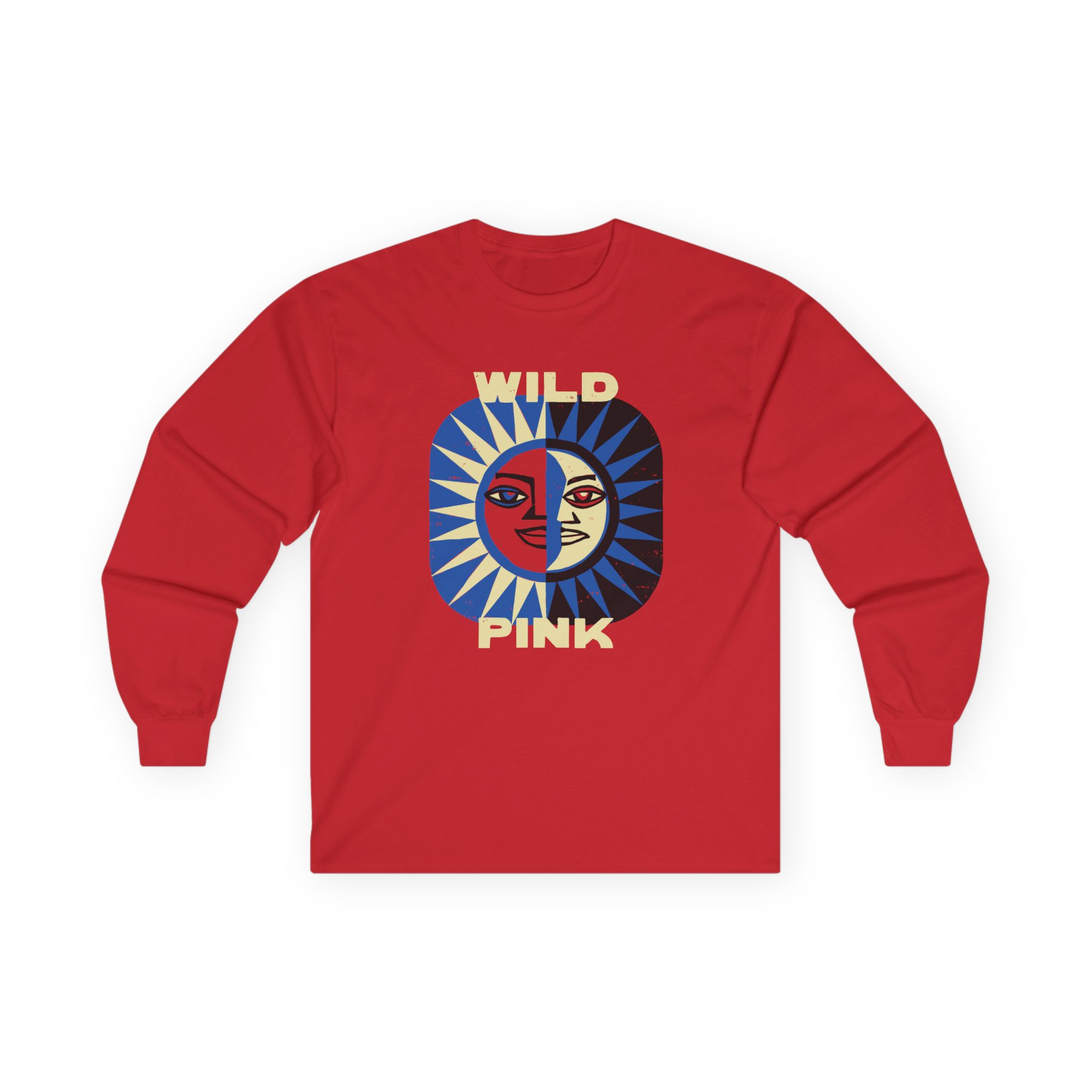 Wild Pink Sun Moon Unisex Ultra Cotton Long Sleeve Tee