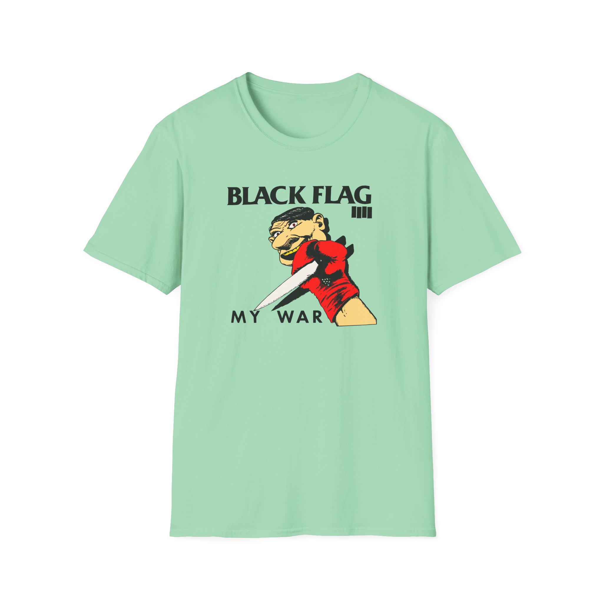 Black Flag My War Unisex Softstyle T-Shirt