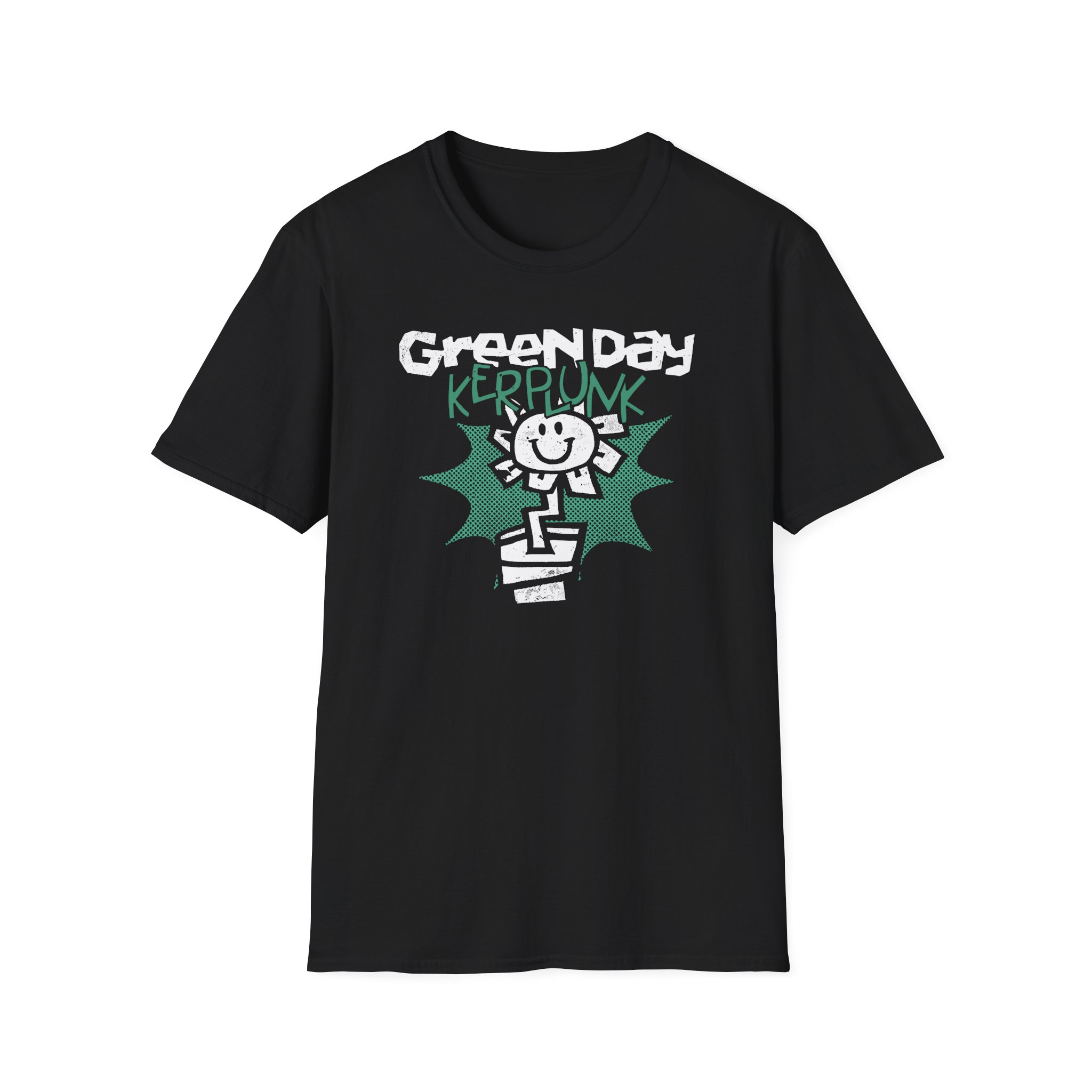 Green Day Kerplunk Vintage Flower Unisex Softstyle T-Shirt