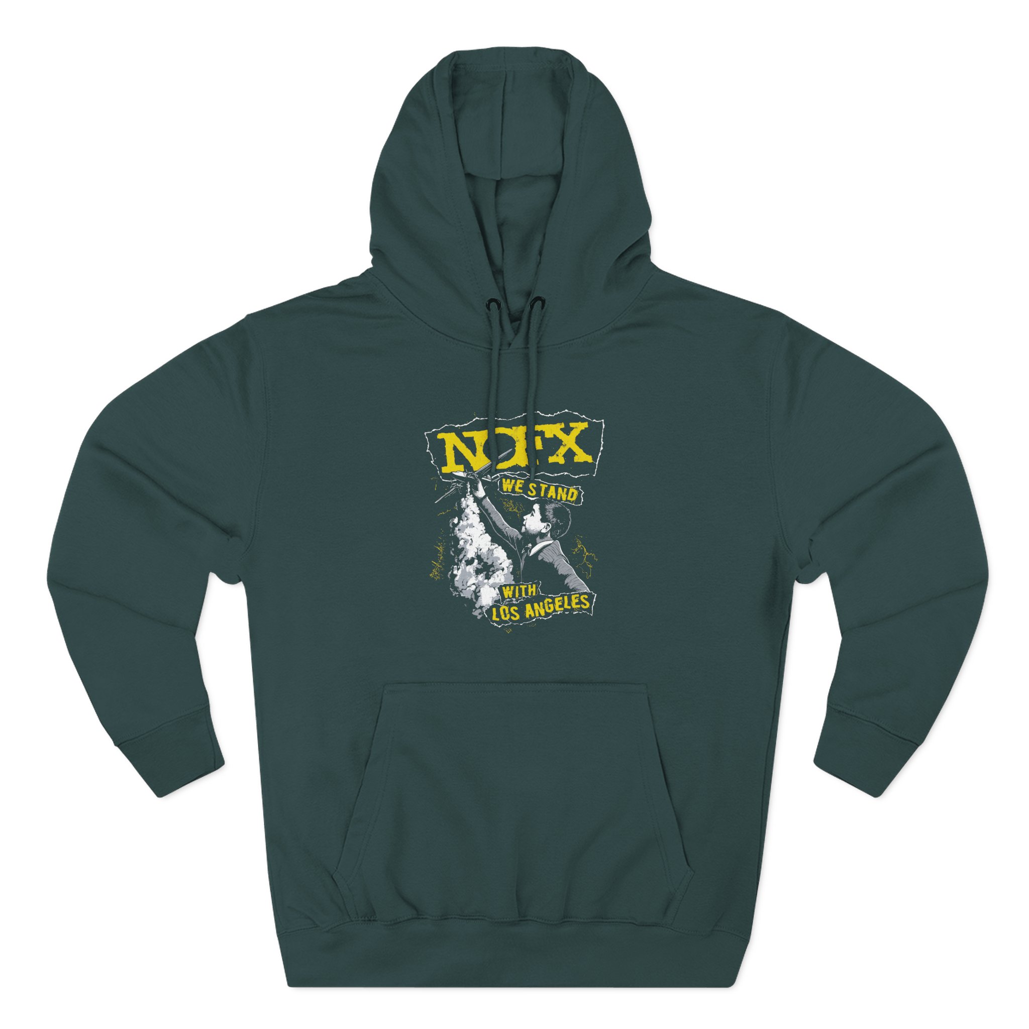 Nofx Fire Relief Three-Panel Fleece Hoodie