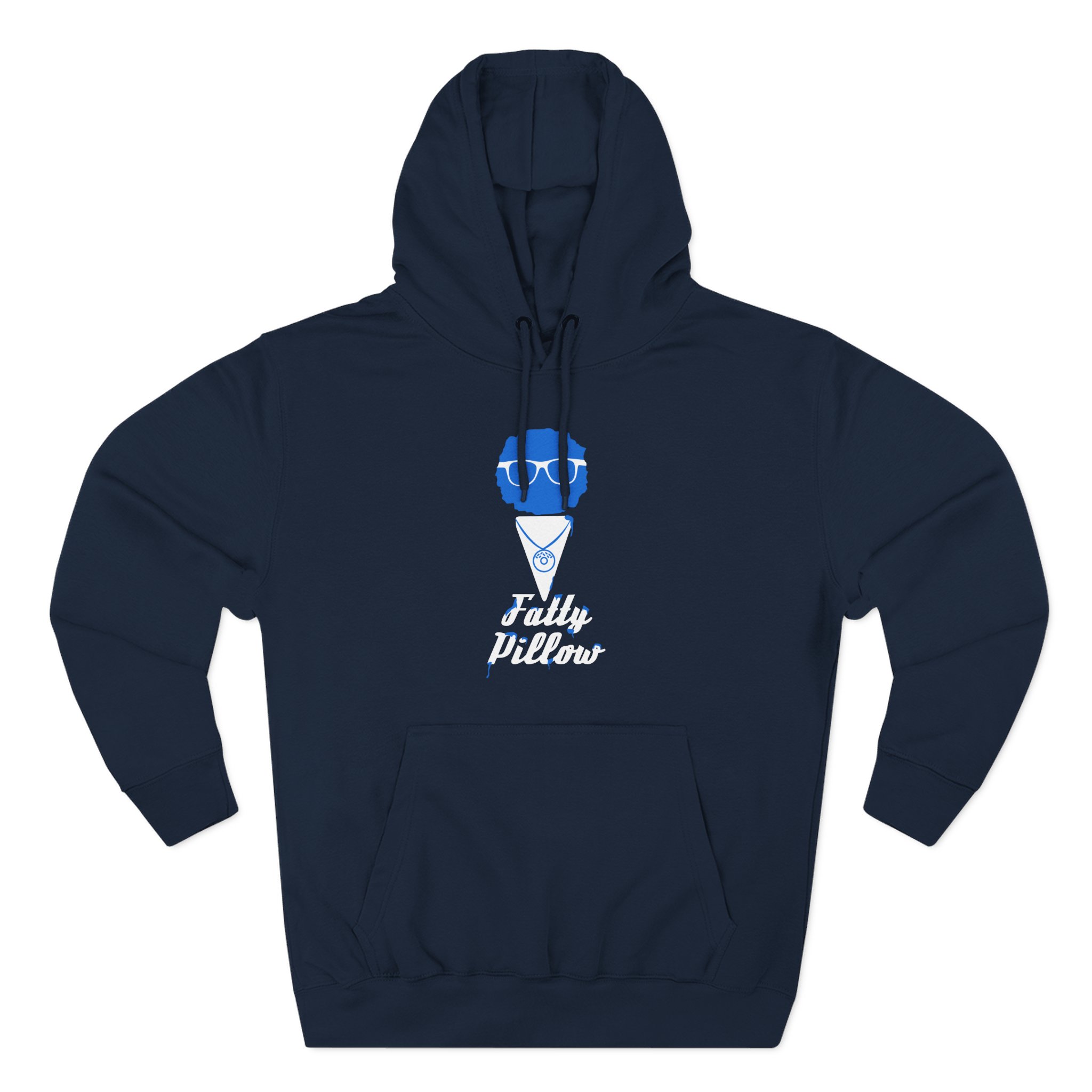 Fattypillow Three-Panel Fleece Hoodie