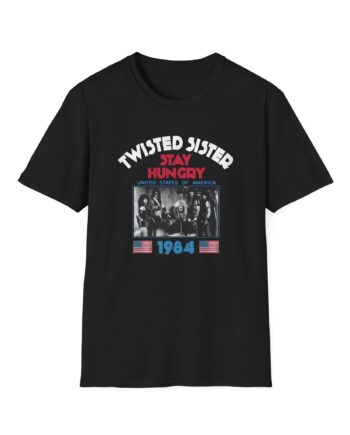 1984 Stay Hungry Tour Twisted Sister Unisex Softstyle T-Shirt