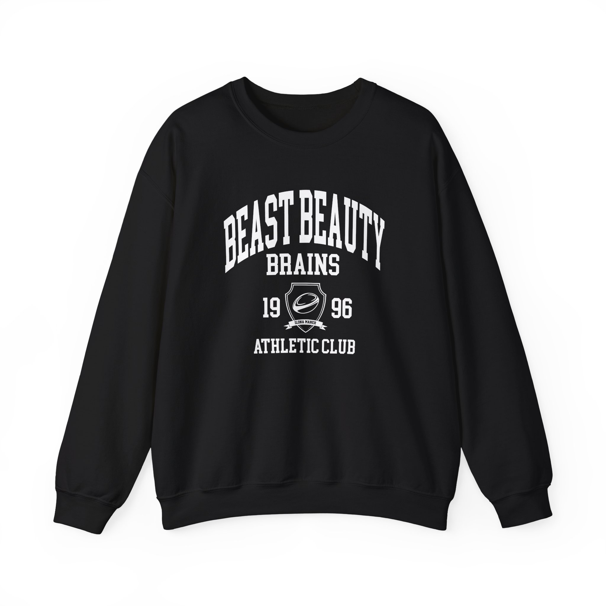 Ilona Maher Beast Beauty Brains Athletic Club Unisex Heavy Blendâ„¢ Crewneck Sweatshirt