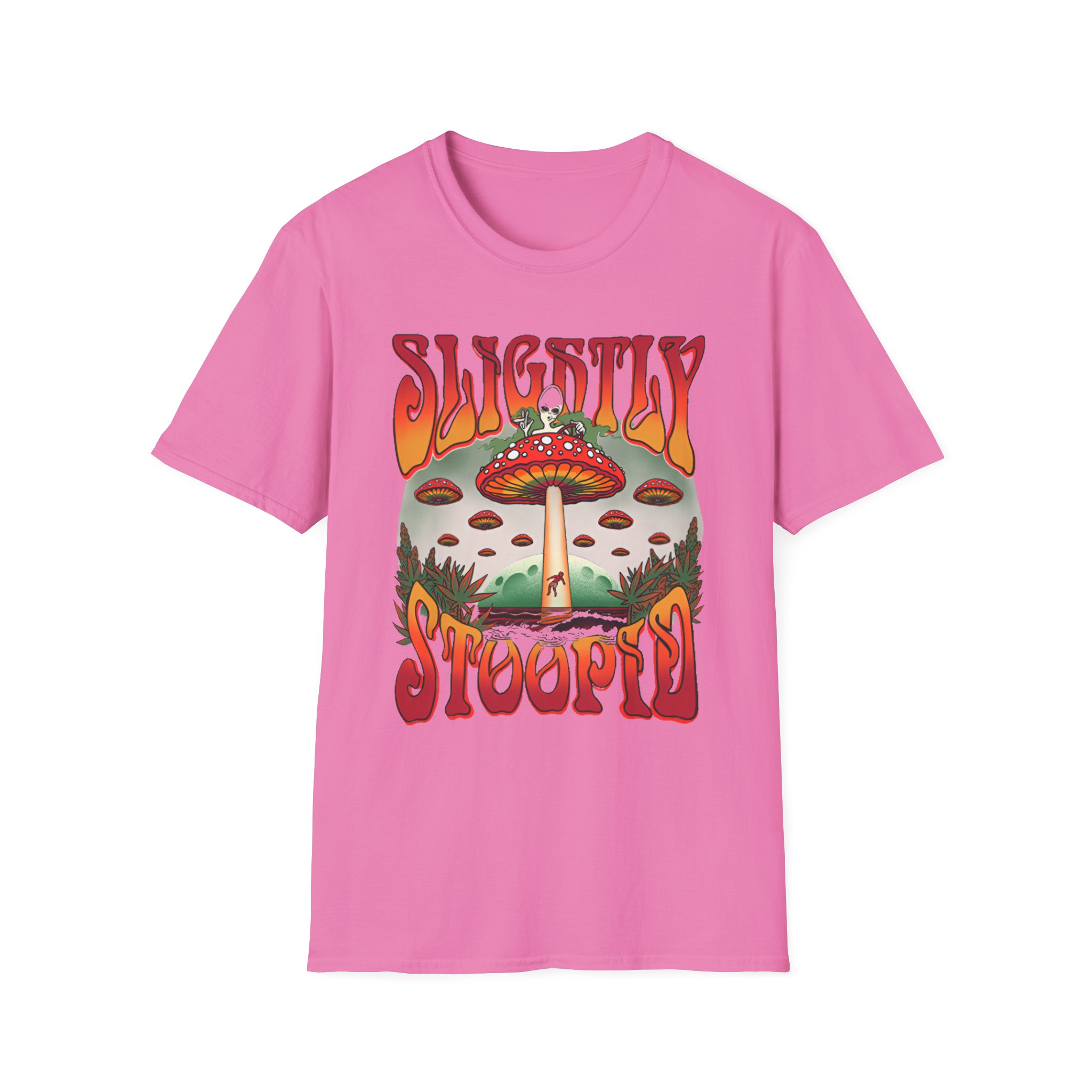 Slightly Stoopid Mushroom Ufo Unisex Softstyle T-Shirt