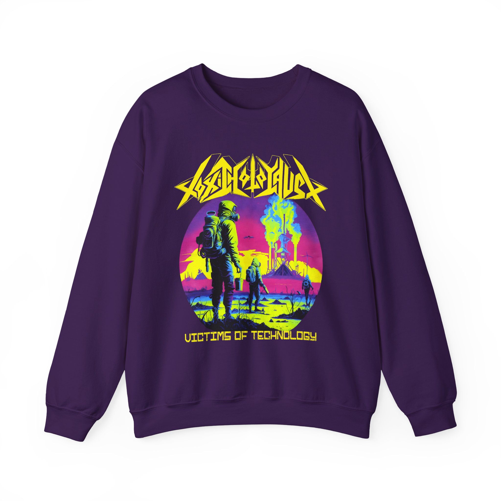 Toxic Holocaust Victims of Technology Unisex Heavy Blendâ„¢ Crewneck Sweatshirt
