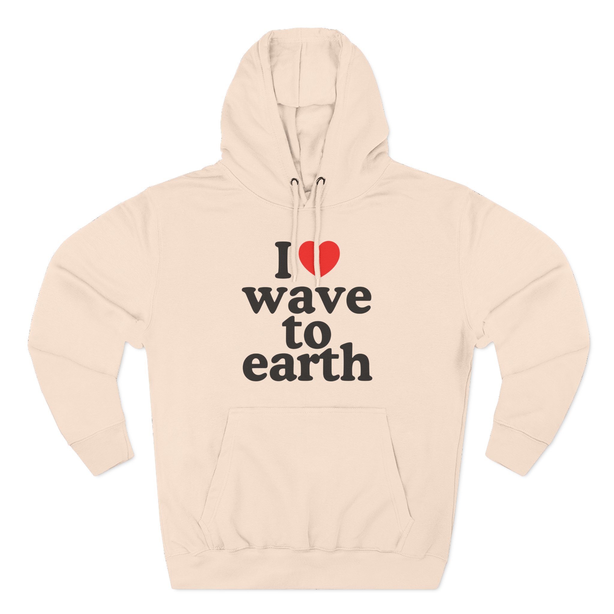 Wave to Earth Three-Panel Fleece Hoodie