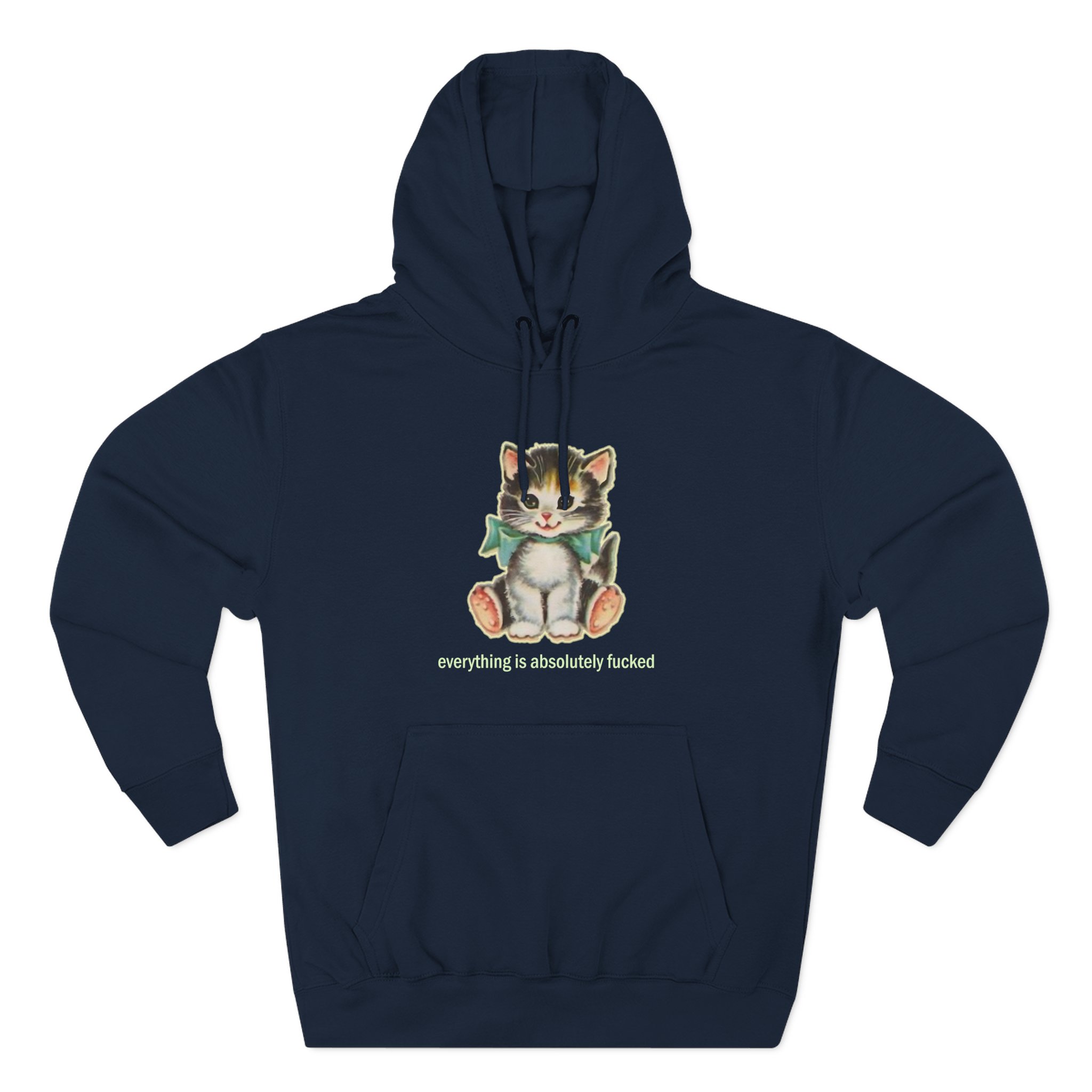 Paleface Cursed Cat Three-Panel Fleece Hoodie