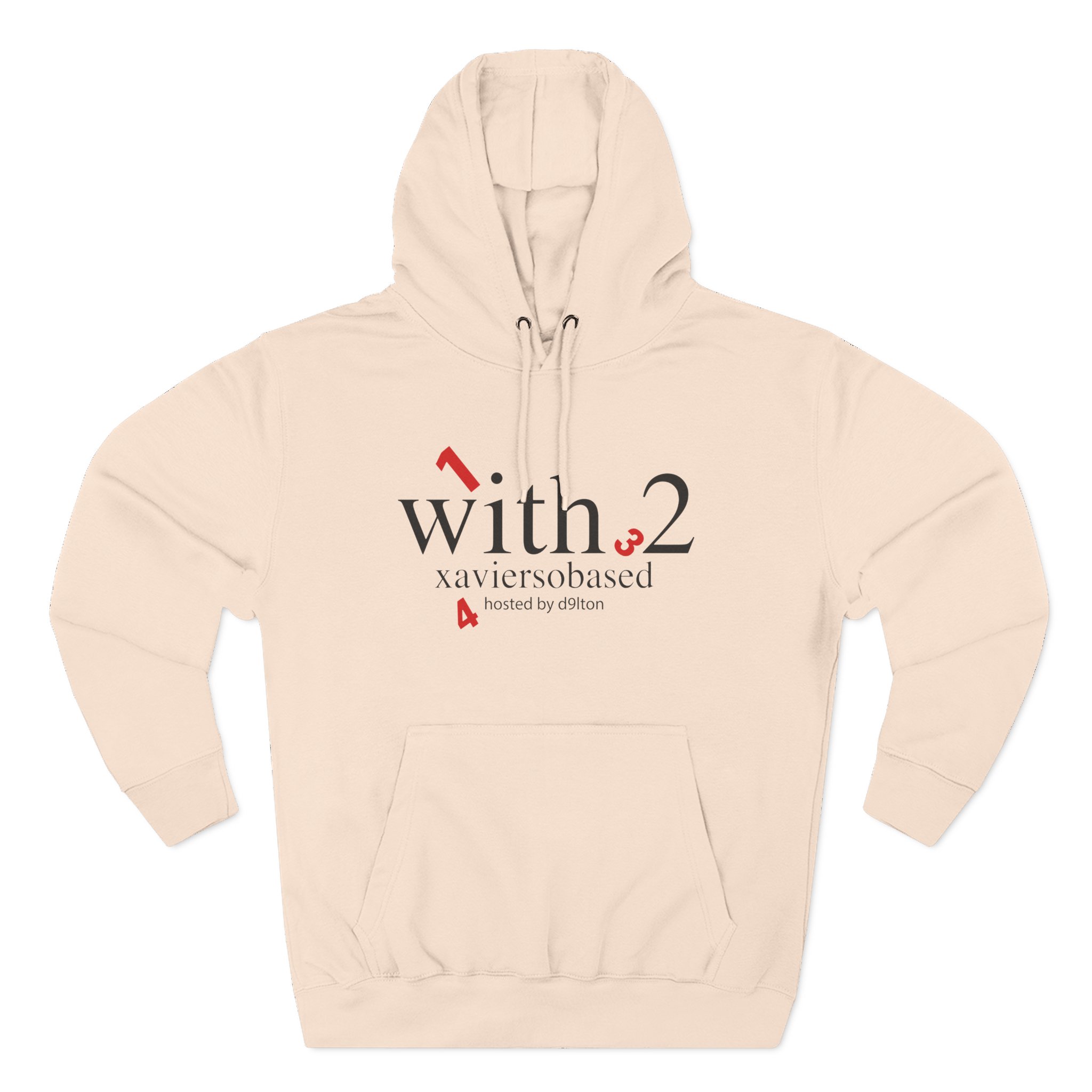 Nettspend Xaviersobased With 2 Album Three-Panel Fleece Hoodie