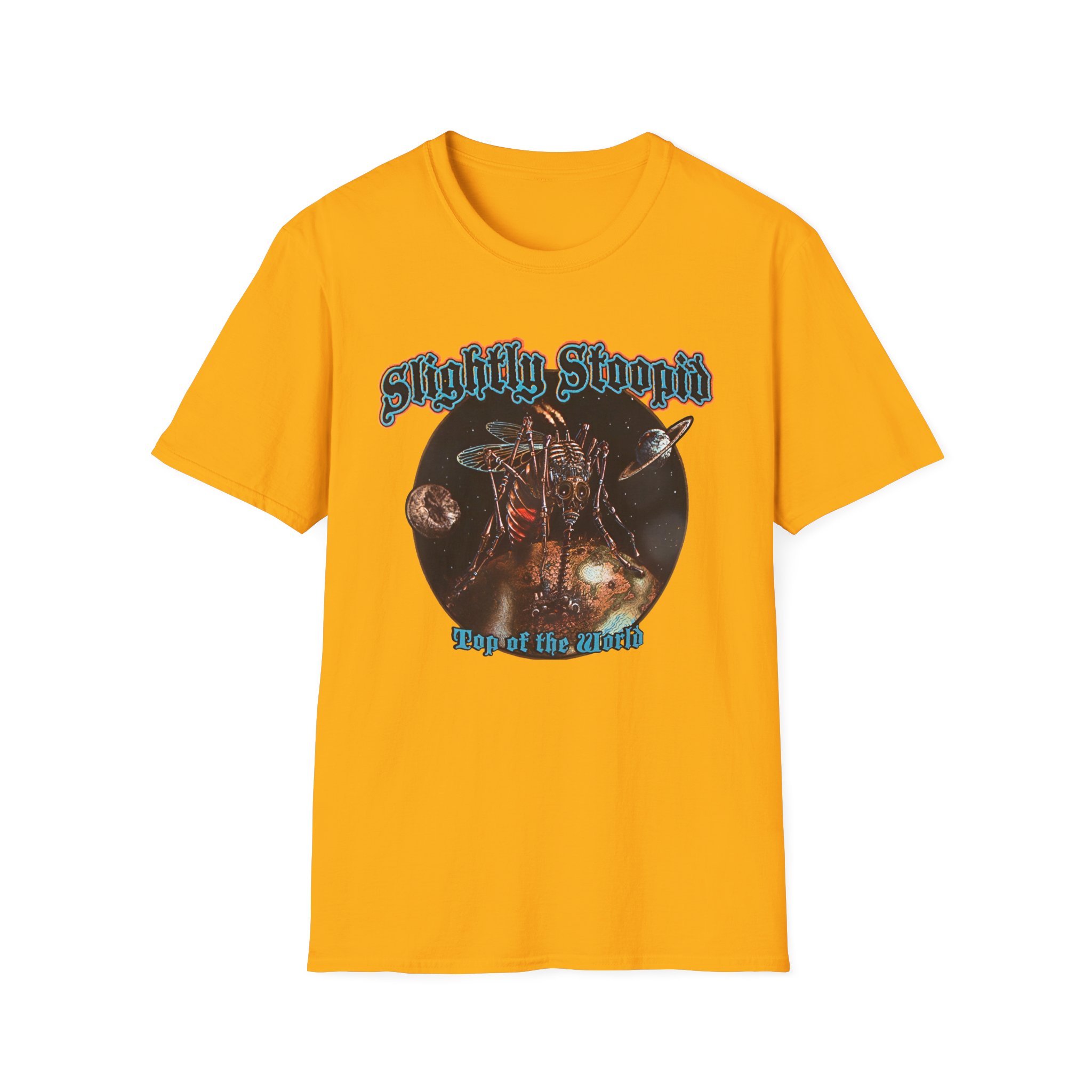 Slightly Stoopid Top of the World Golden Goods Unisex Softstyle T-Shirt