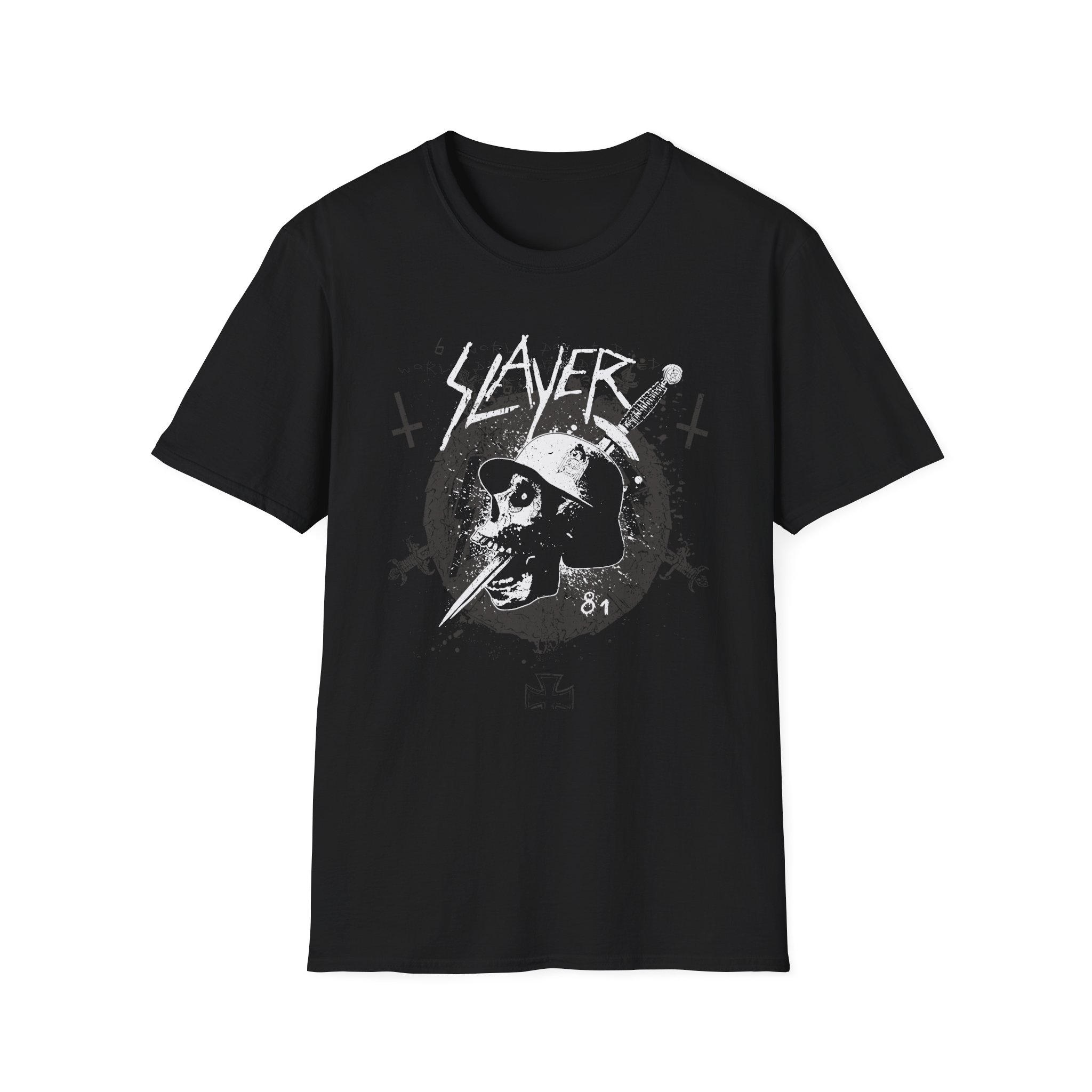 Slayer World Painted Blood Dagger Unisex Softstyle T-Shirt
