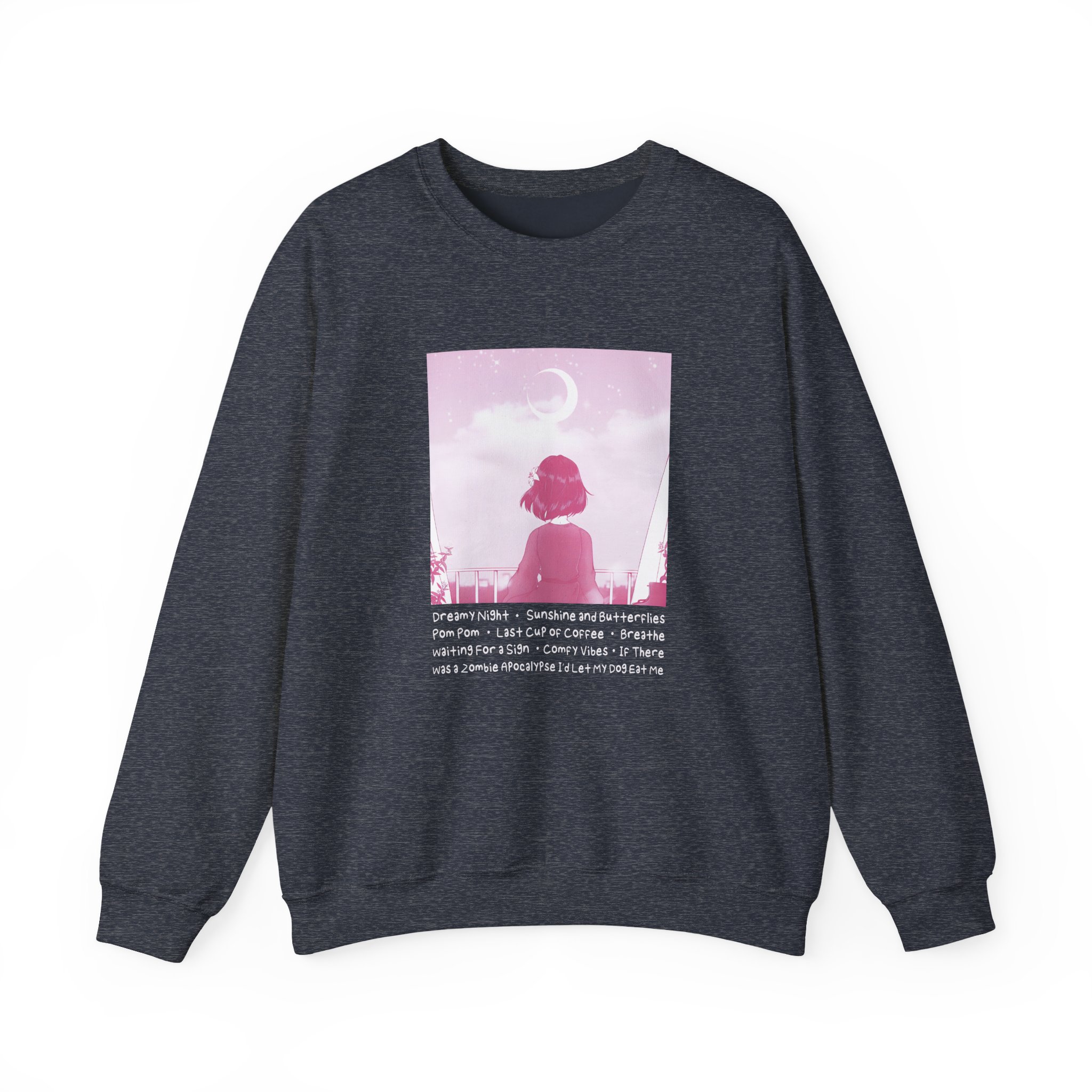 Lilypichu Dreamy Night Unisex Heavy Blendâ„¢ Crewneck Sweatshirt