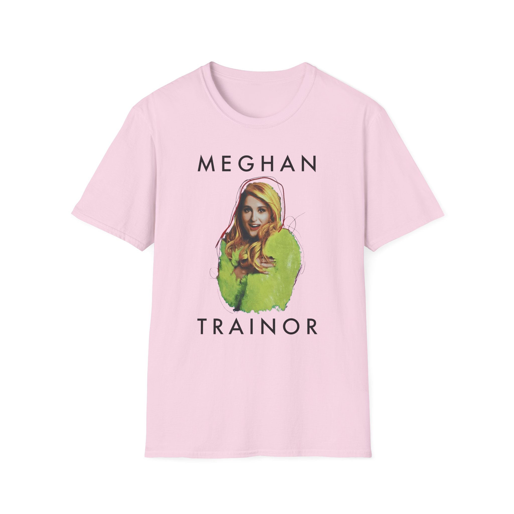 Meghan Trainor Title Pose Turquoise Unisex Softstyle T-Shirt
