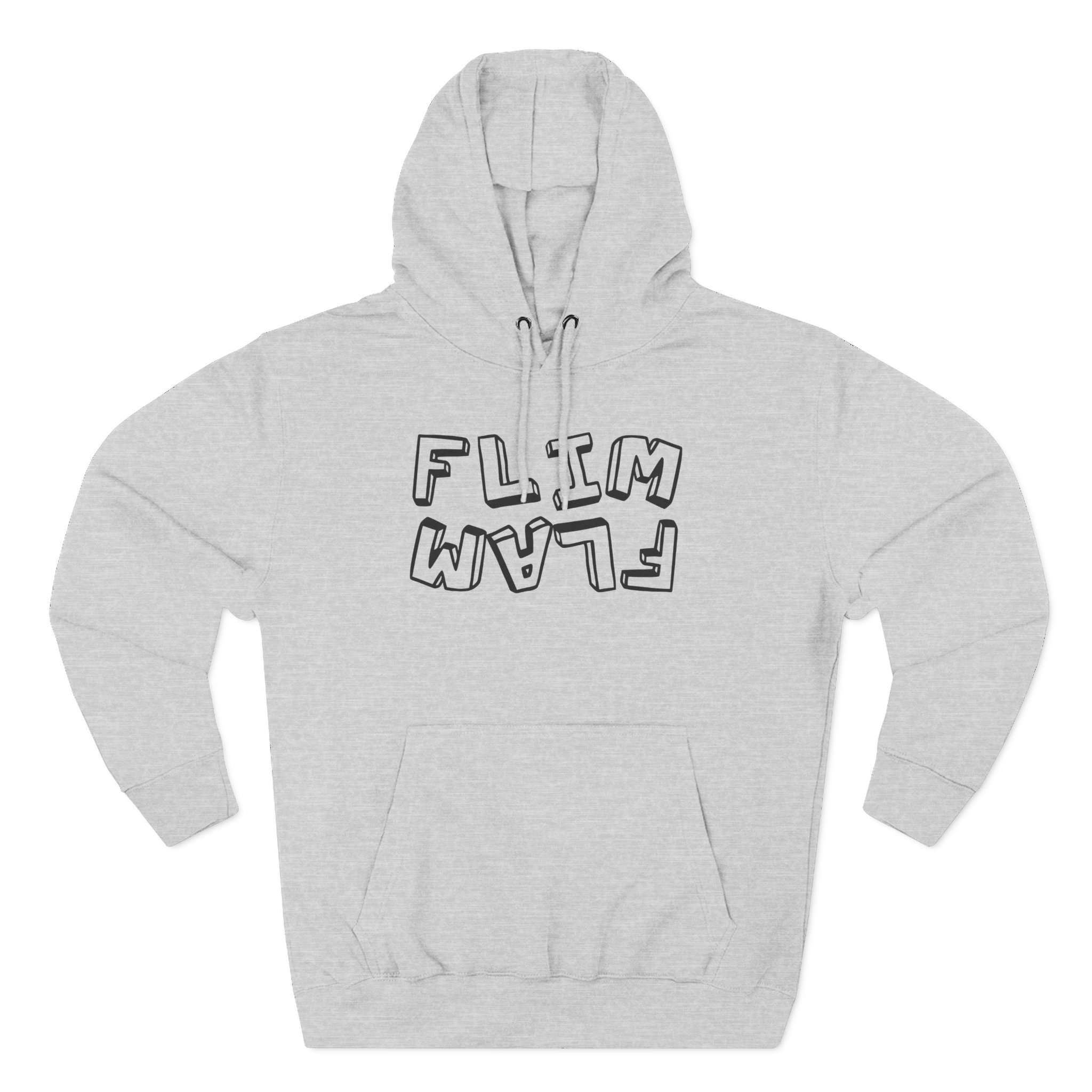 Flamingo Three-Panel Fleece Hoodie