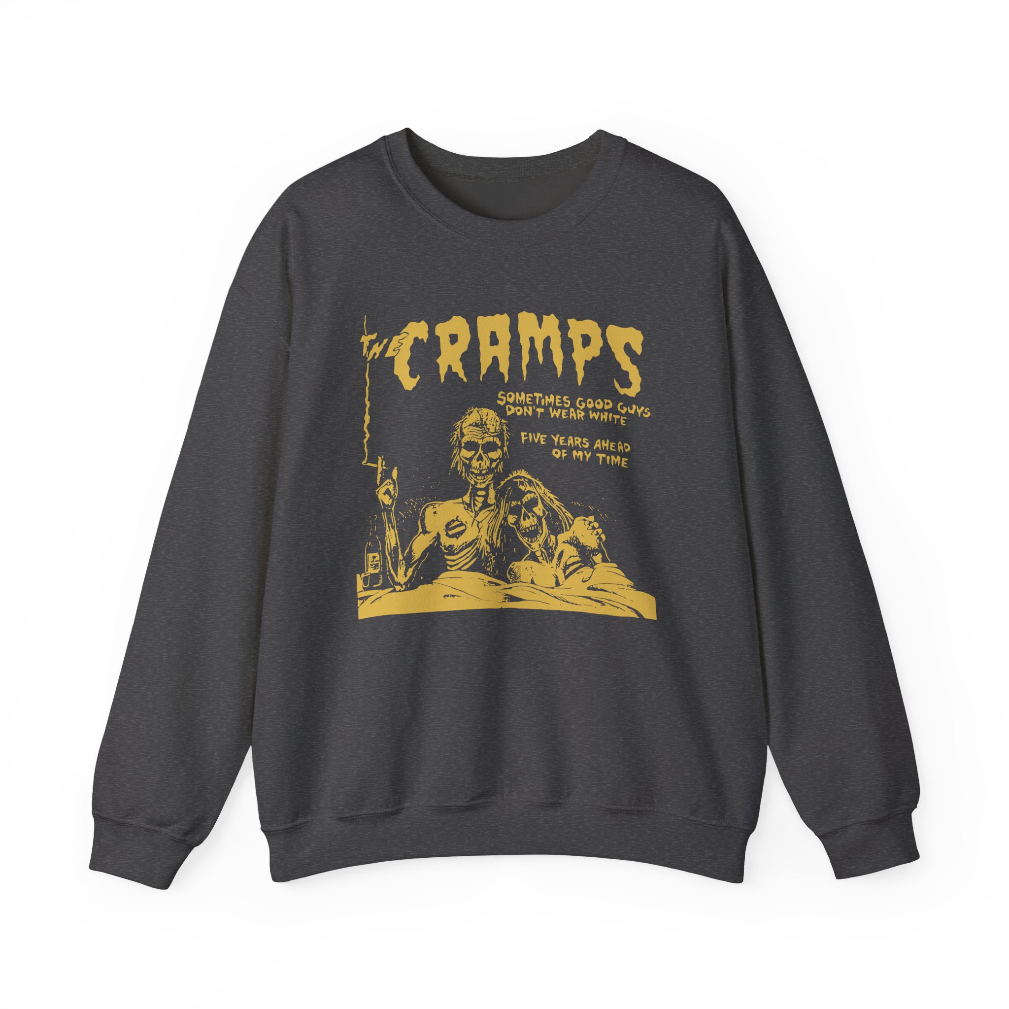 The Cramps Sometimes Good Guys Don’t Wear White Unisex Heavy Blend™ Crewneck Sweatshirt