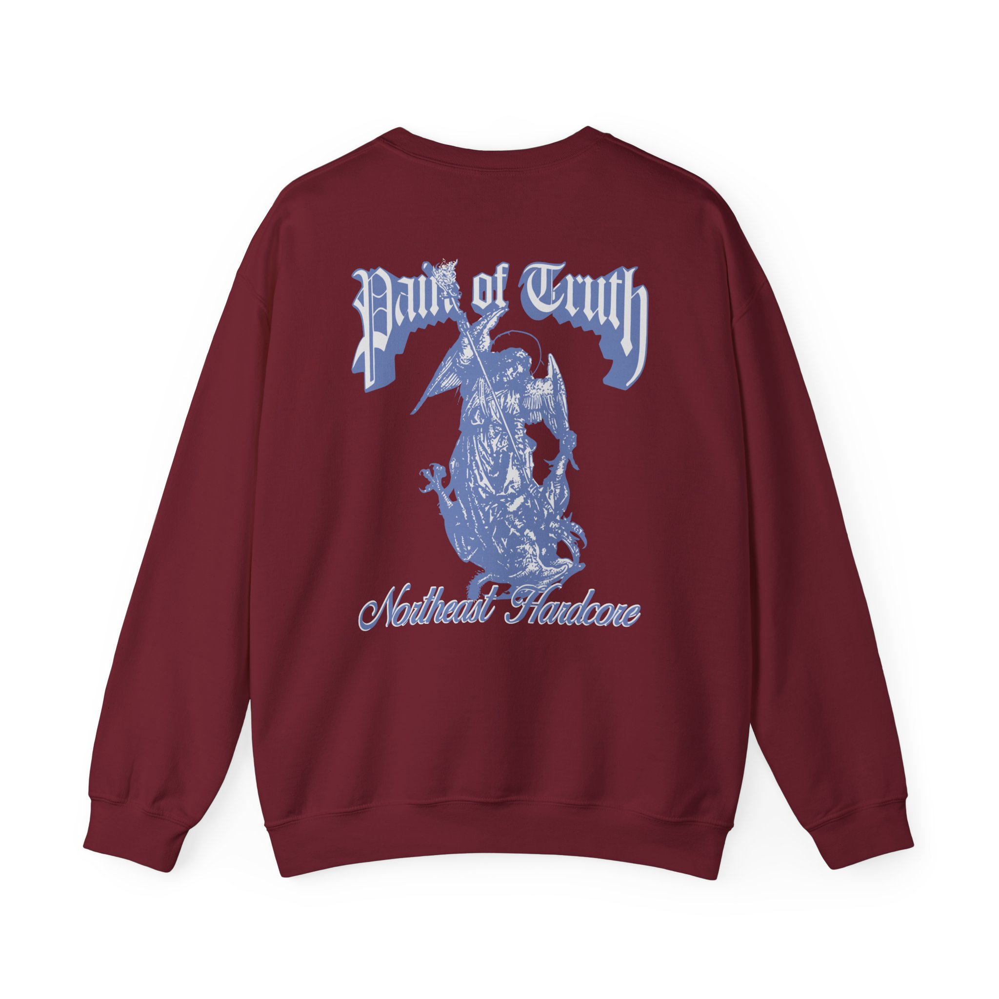 Pain of Truth Not Through Blood Unisex Heavy Blendâ„¢ Crewneck Sweatshirt
