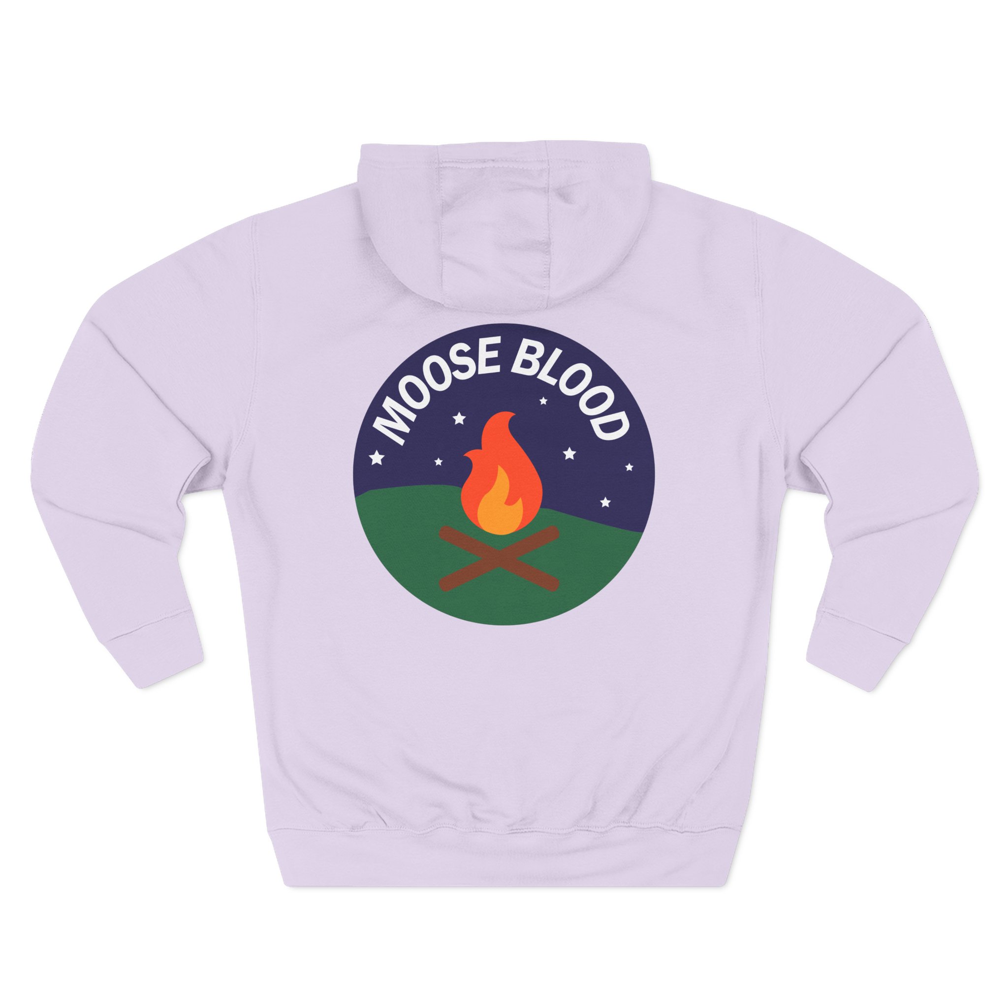 Moose Blood Three-Panel Fleece Hoodie